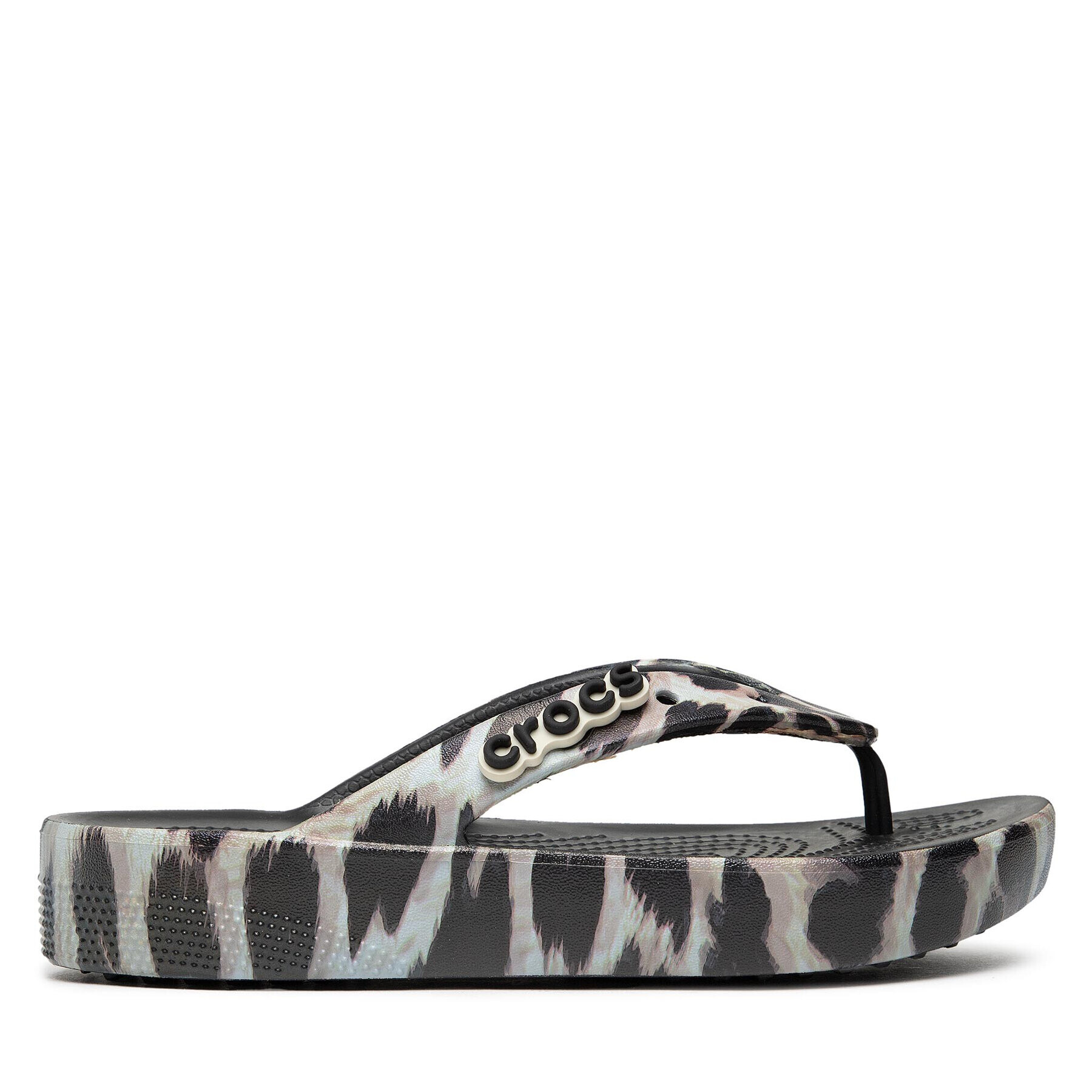 Crocs Джапанки Clsplatform Animal Remix Flip W 207845 Черен - Pepit.bg