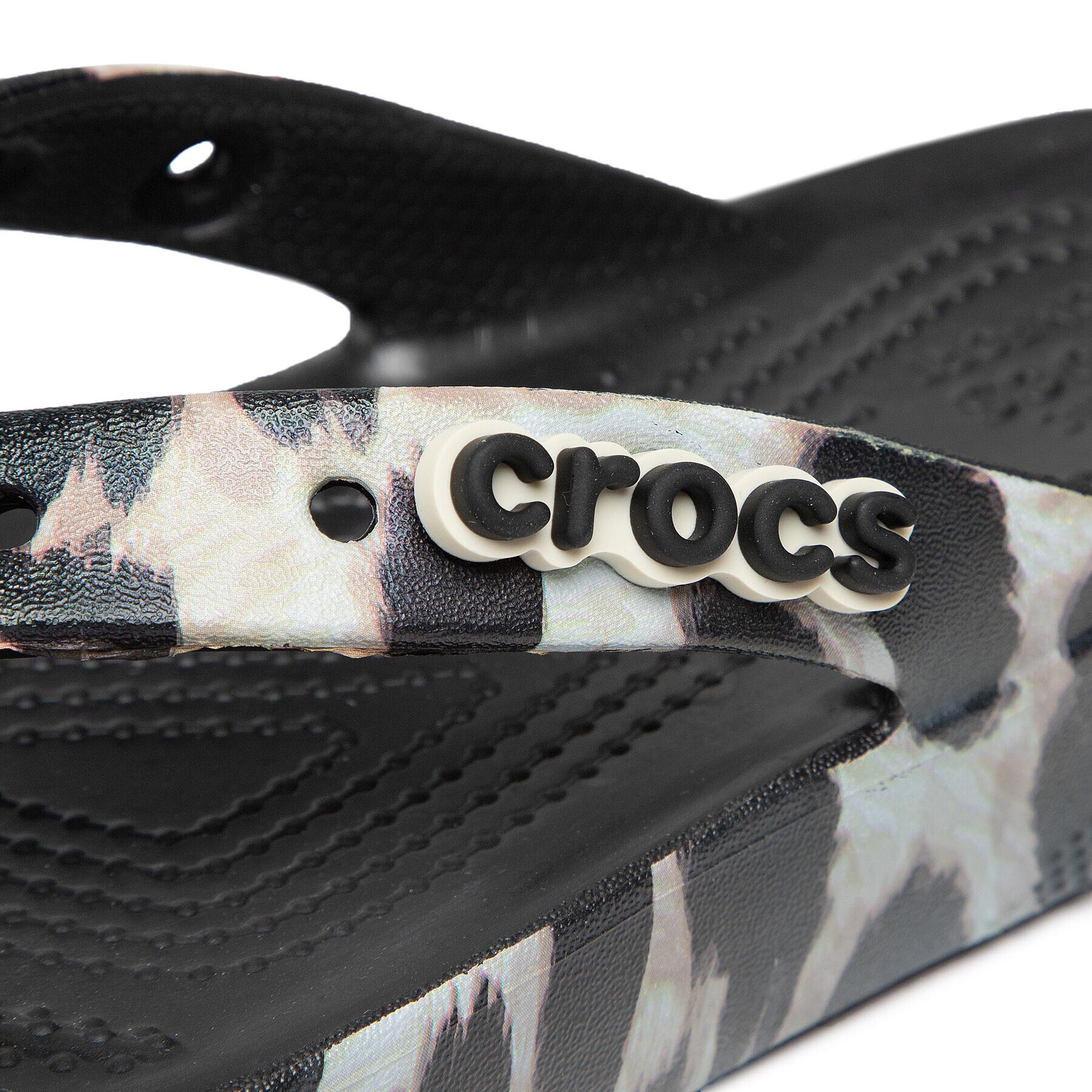 Crocs Джапанки Clsplatform Animal Remix Flip W 207845 Черен - Pepit.bg