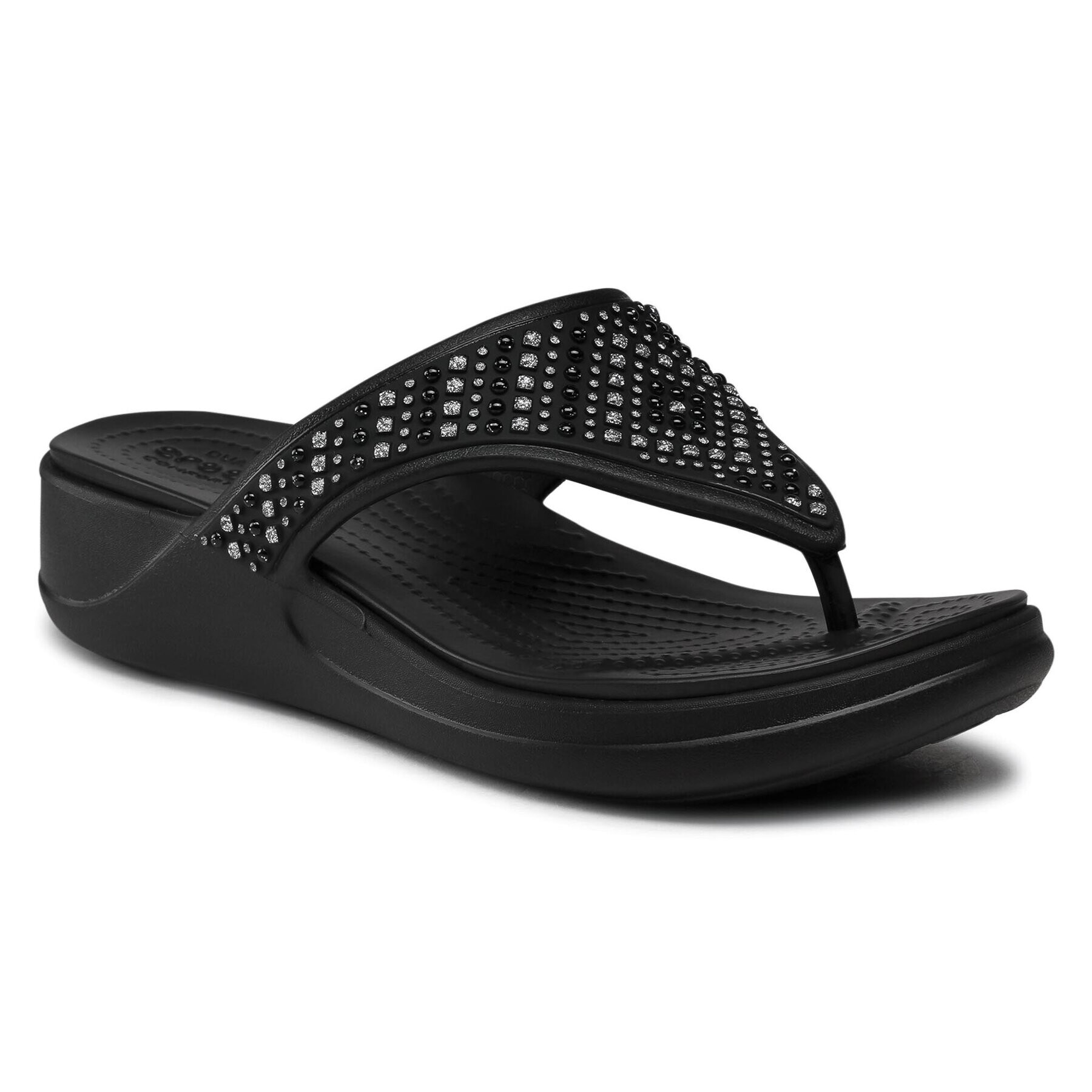 Crocs Джапанки Monterey Shimmer Wgfpw 206843 Черен - Pepit.bg