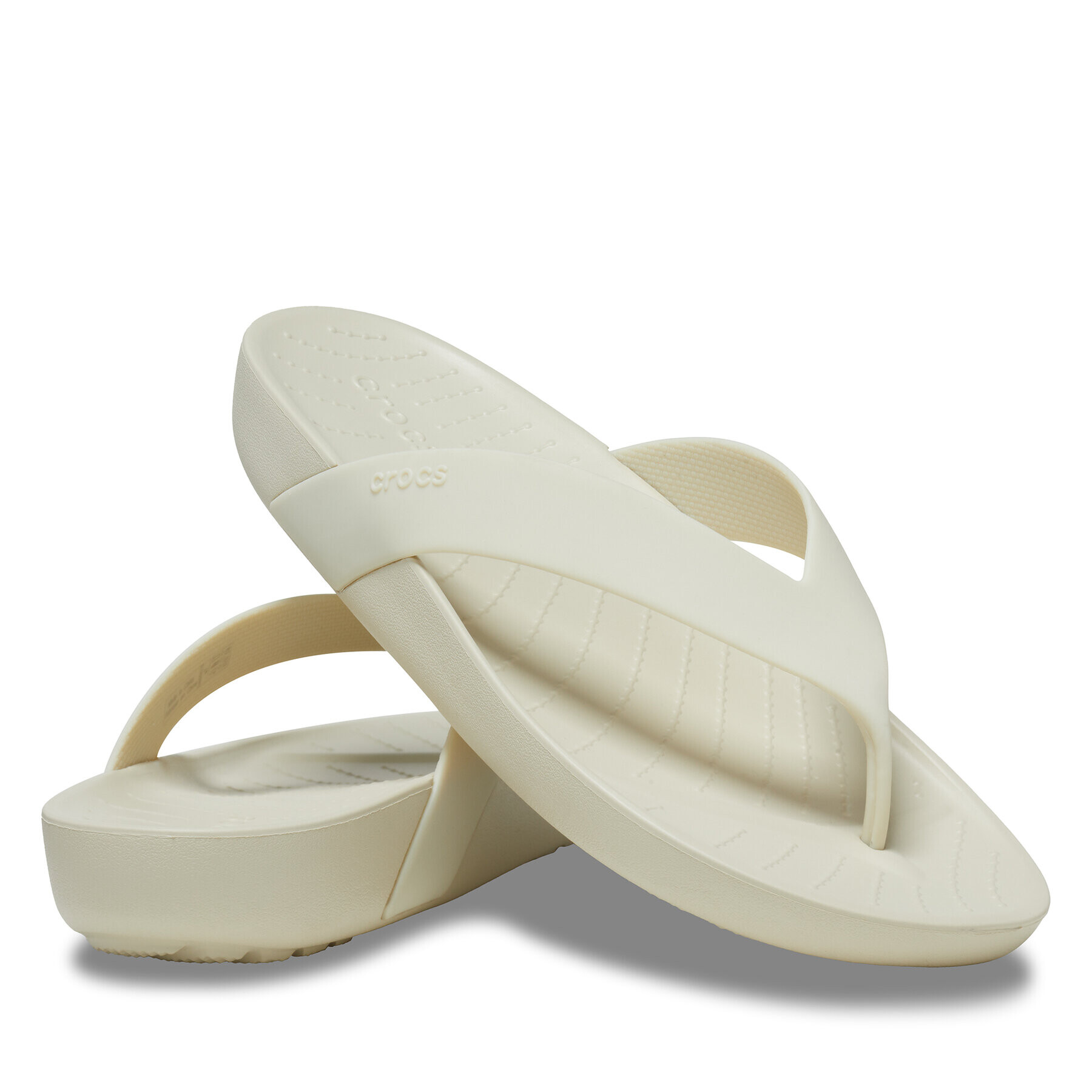 Crocs Джапанки Splash Flip W 208218 Бежов - Pepit.bg