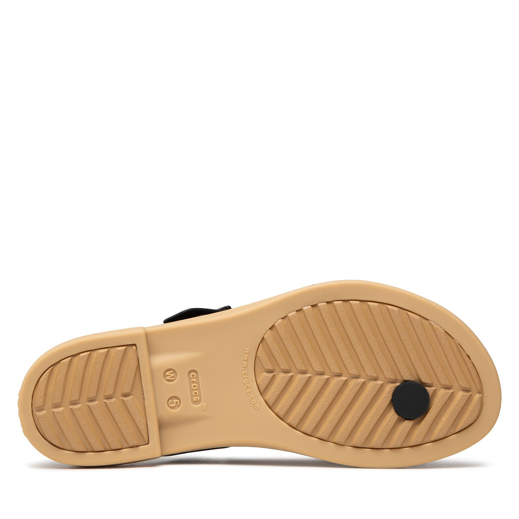 Crocs Джапанки Tulum Toe Post Sandal W 206108 Черен - Pepit.bg