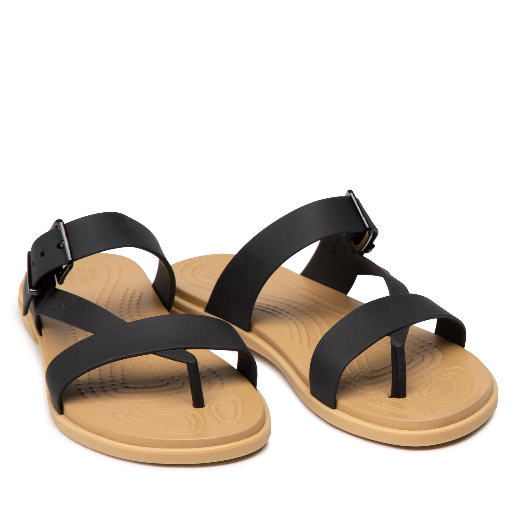 Crocs Джапанки Tulum Toe Post Sandal W 206108 Черен - Pepit.bg