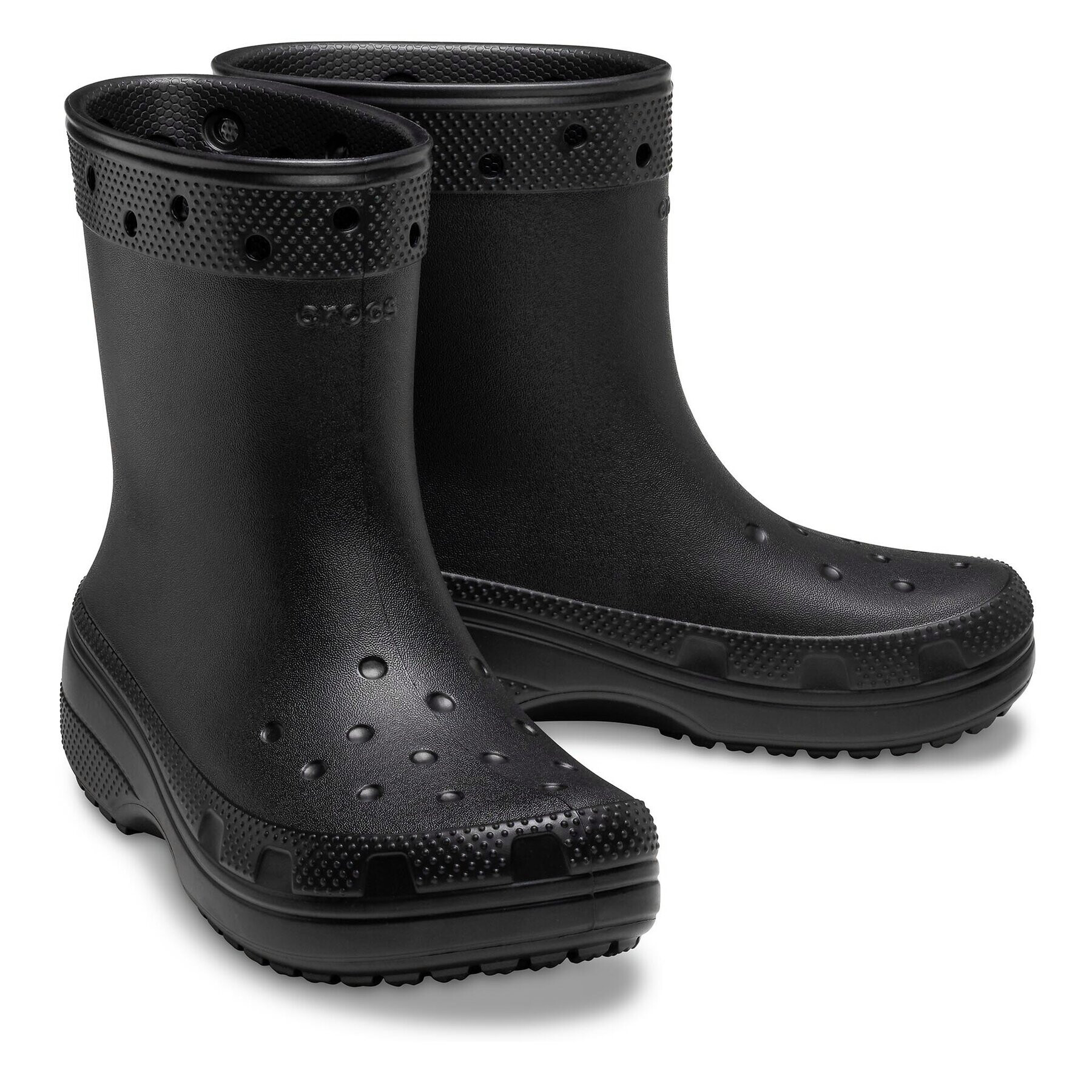 Crocs Гумени ботуши Classic Rain Boot 208363 Черен - Pepit.bg