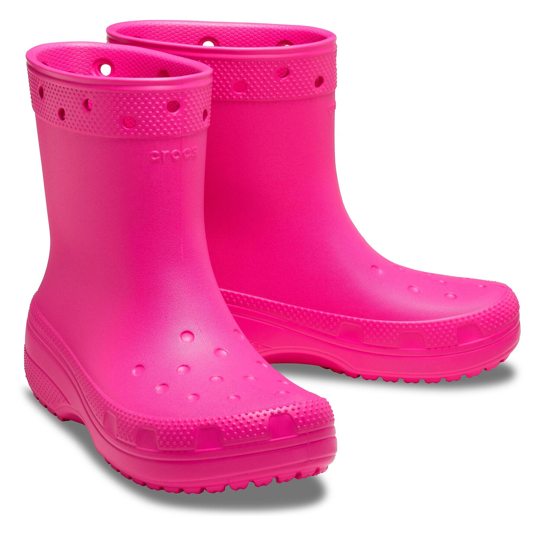 Crocs Гумени ботуши Classic Rain Boot 208363 Розов - Pepit.bg