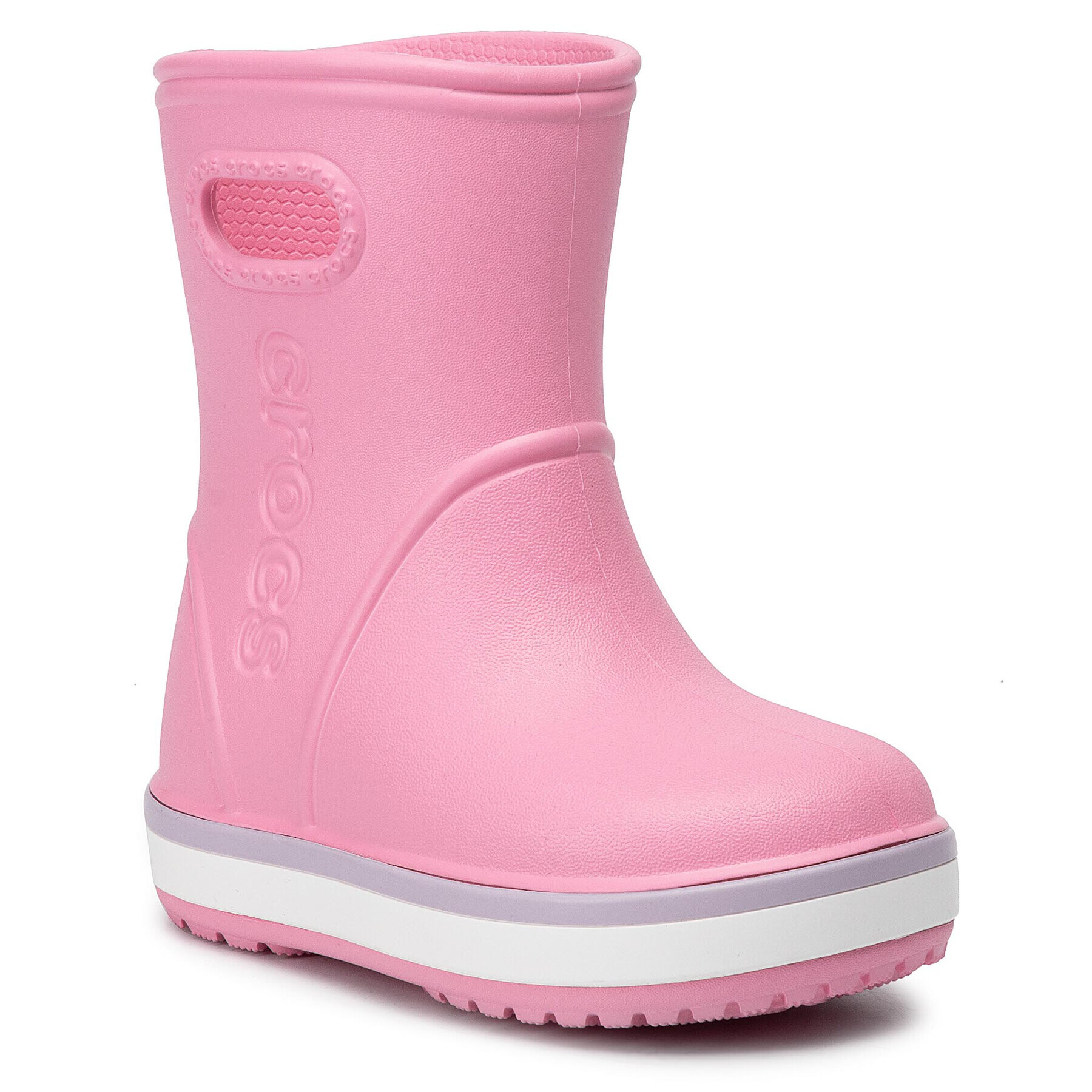 Crocs Гумени ботуши Crocband Rain Boot K 205827 Розов - Pepit.bg