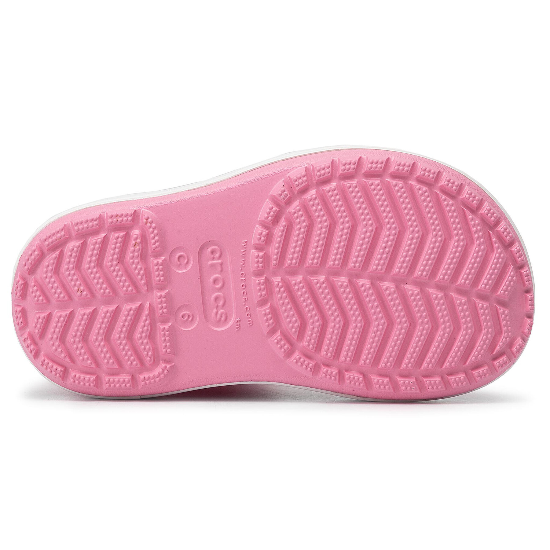 Crocs Гумени ботуши Crocband Rain Boot K 205827 Розов - Pepit.bg