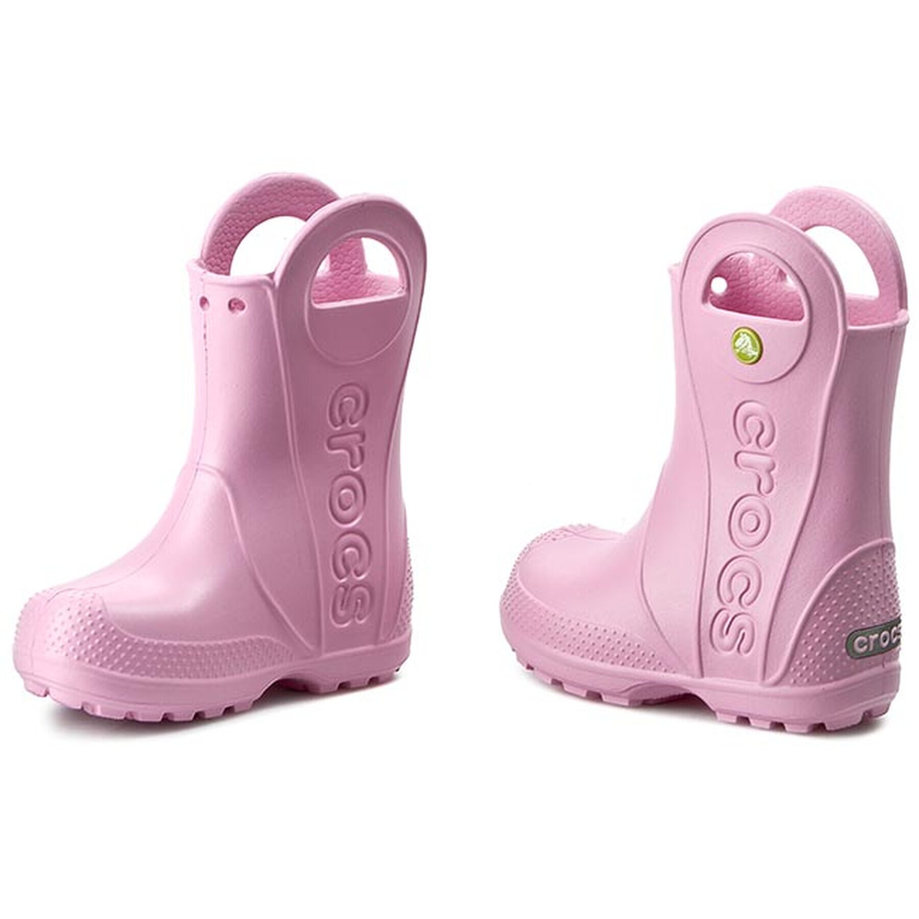 Crocs Гумени ботуши Handle It Rain Boot Kids 12803 Розов - Pepit.bg