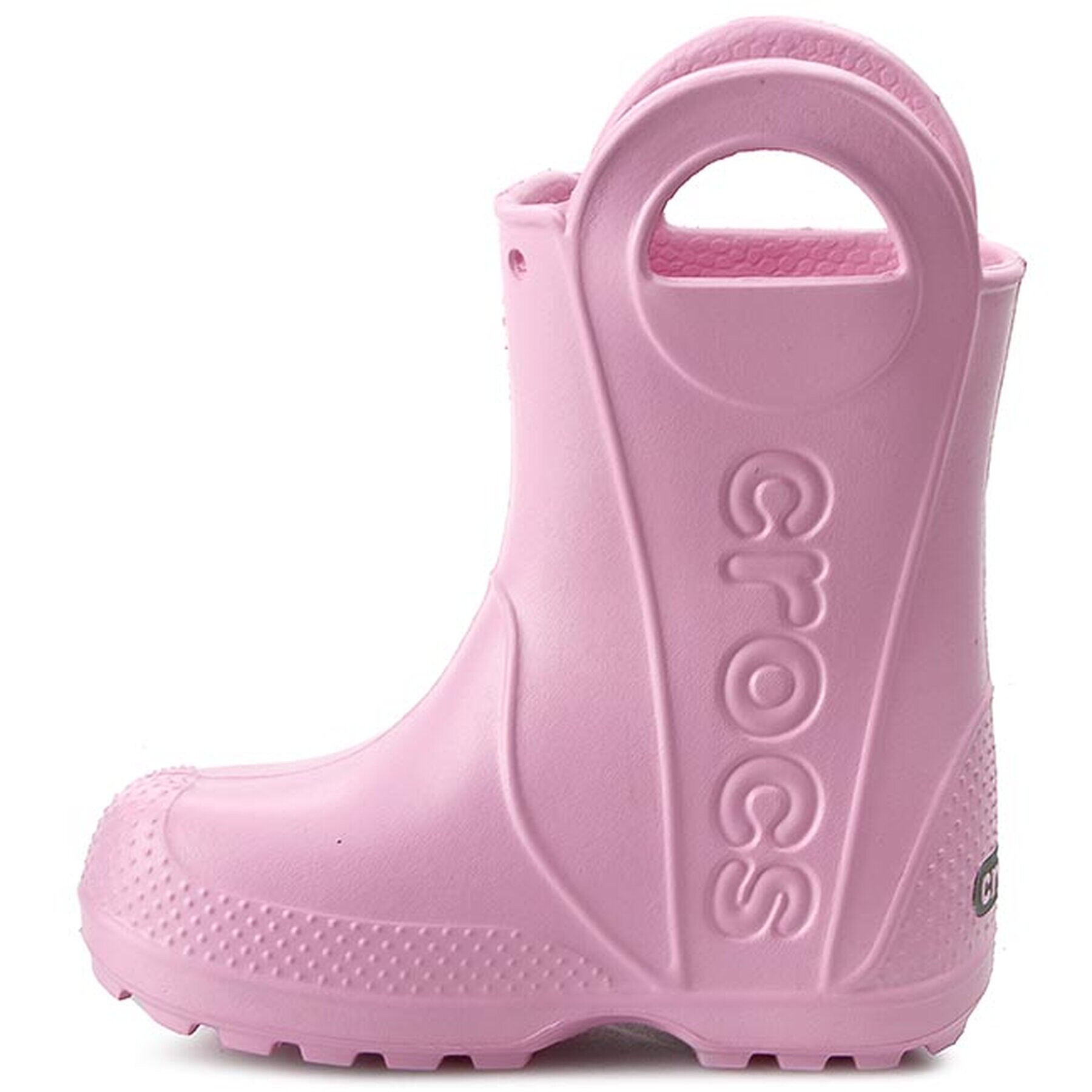 Crocs Гумени ботуши Handle It Rain Boot Kids 12803 Розов - Pepit.bg