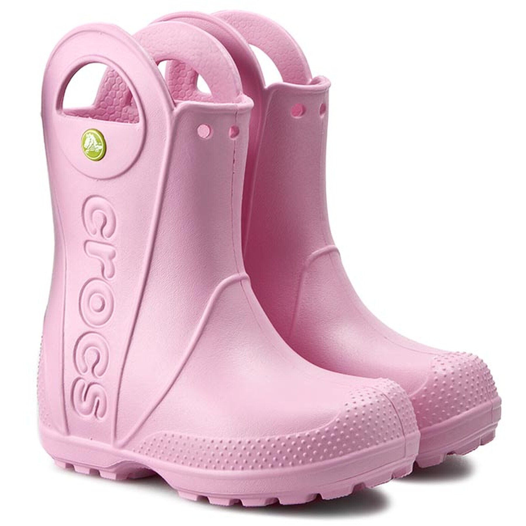 Crocs Гумени ботуши Handle It Rain Boot Kids 12803 Розов - Pepit.bg