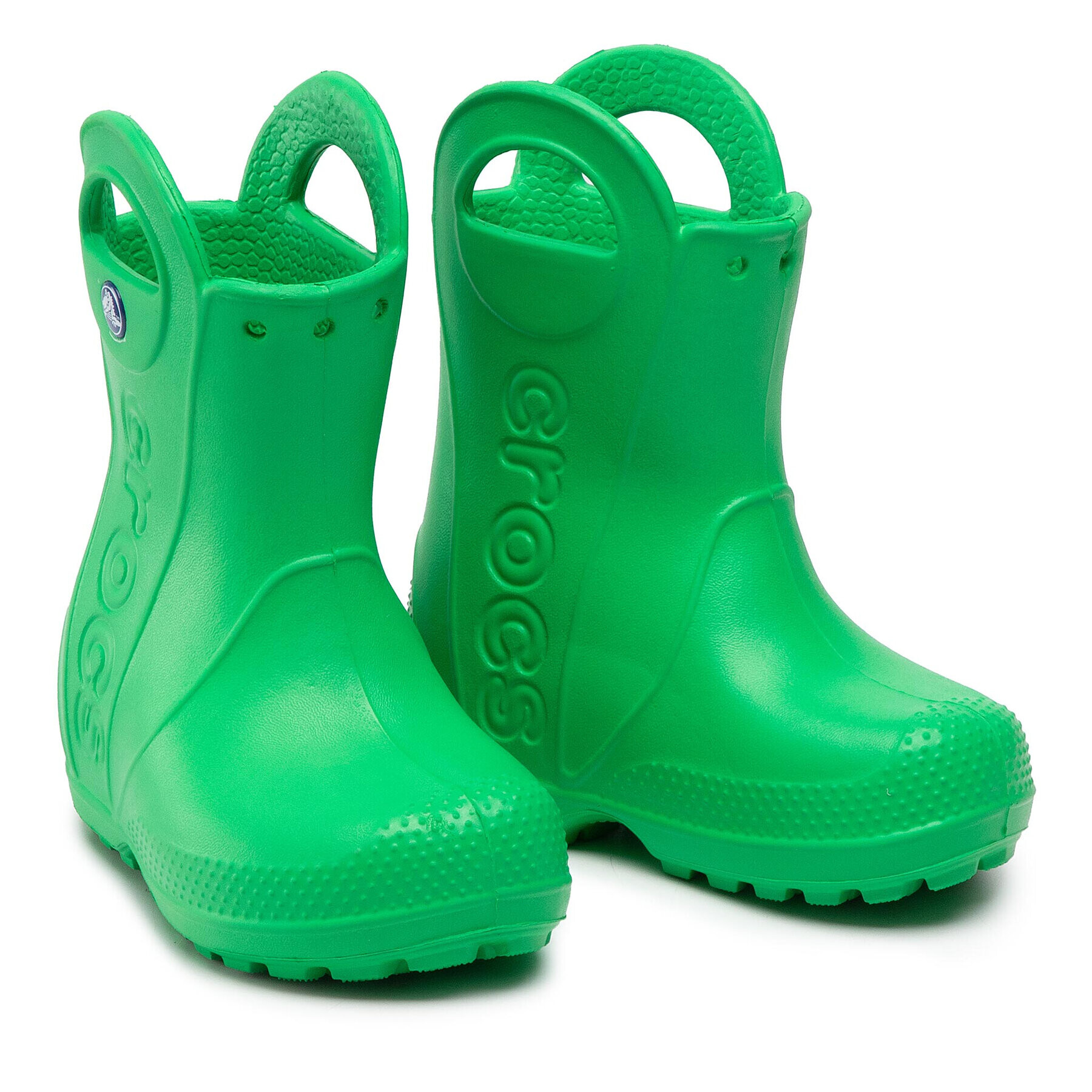 Crocs Гумени ботуши Handle It Rain Boot Kids 12803 Зелен - Pepit.bg