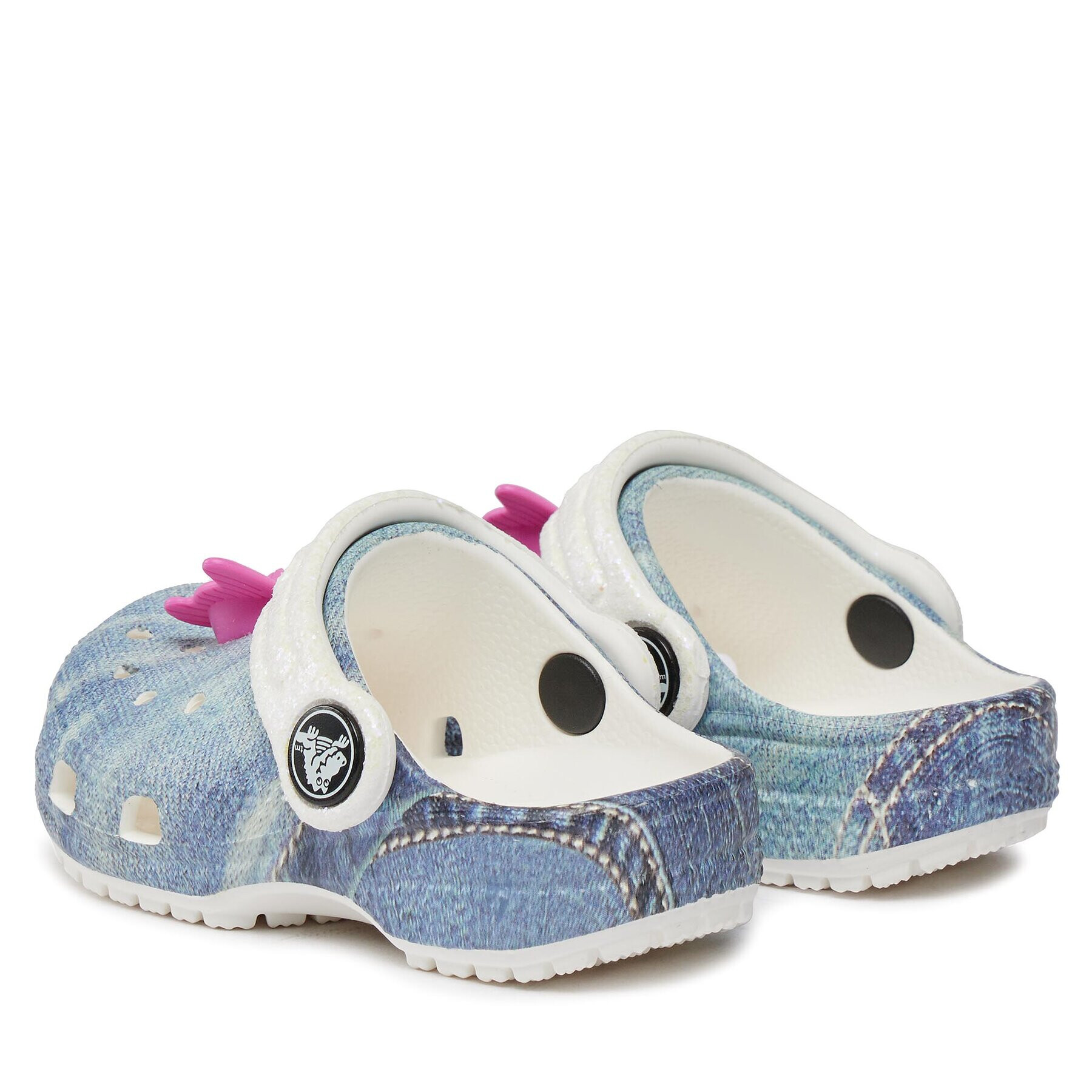 Crocs Сабо Classic Denim Clog T 208302 Бял - Pepit.bg