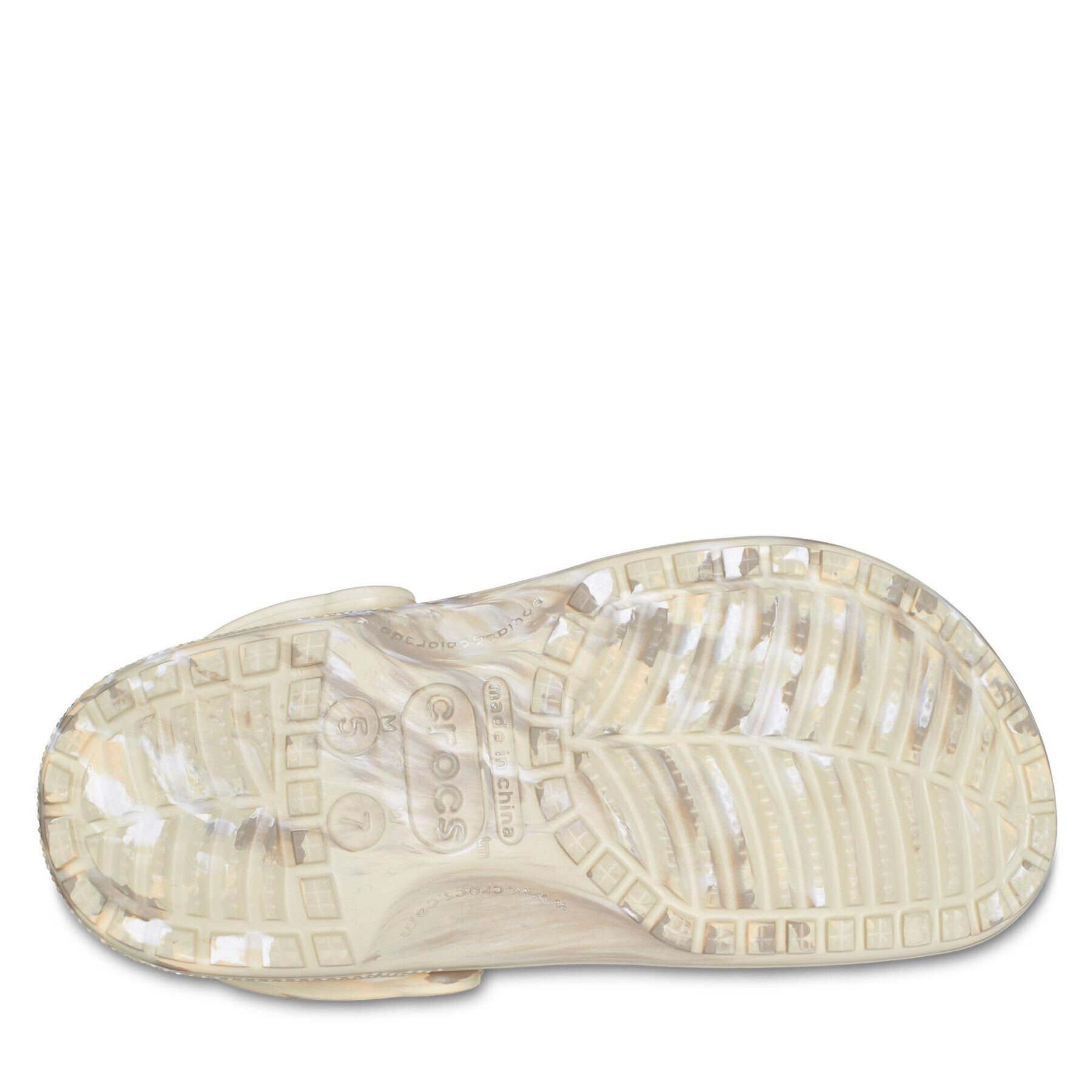 Crocs Сабо Classic Marbled Clog 206867 Бежов - Pepit.bg