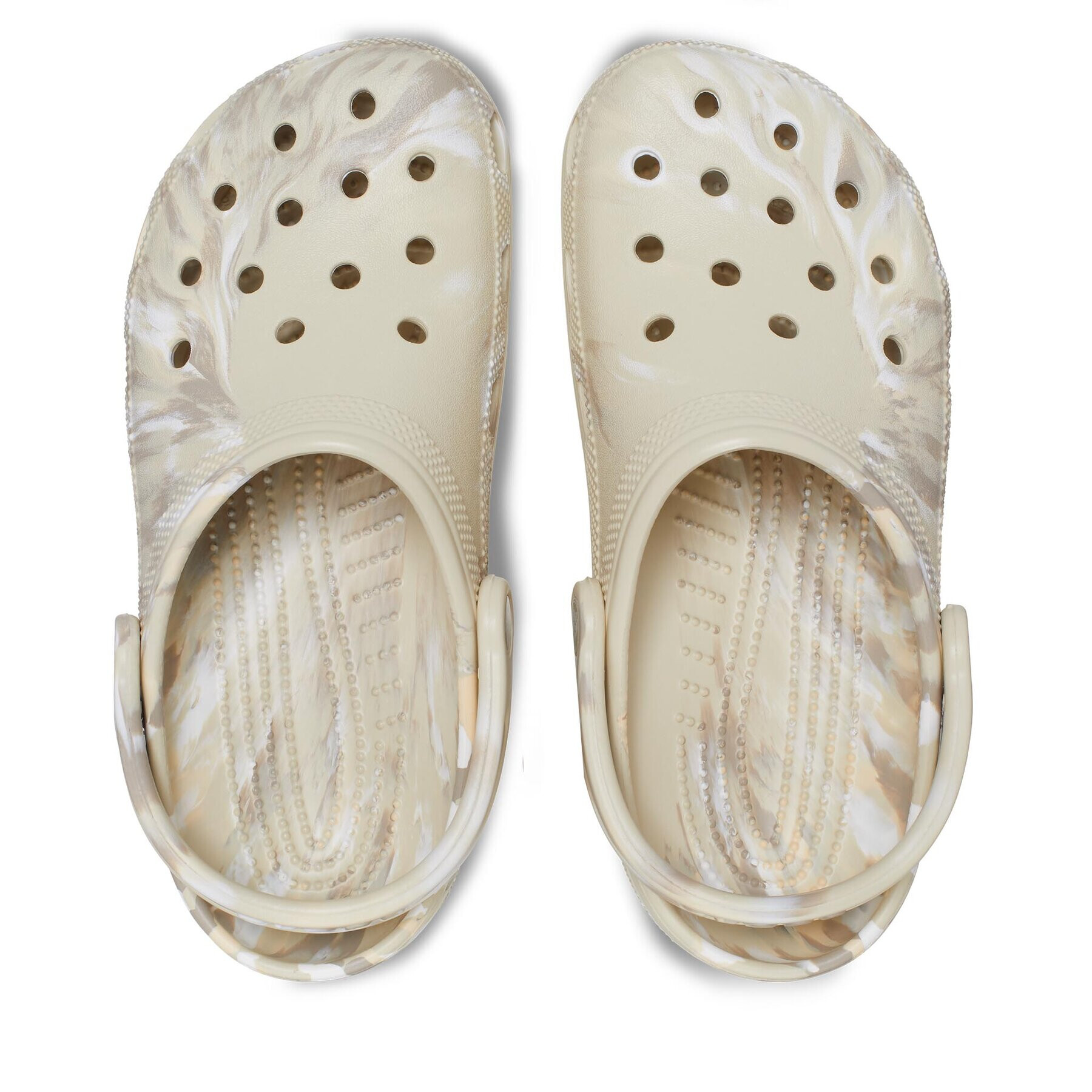 Crocs Сабо Classic Marbled Clog 206867 Бежов - Pepit.bg
