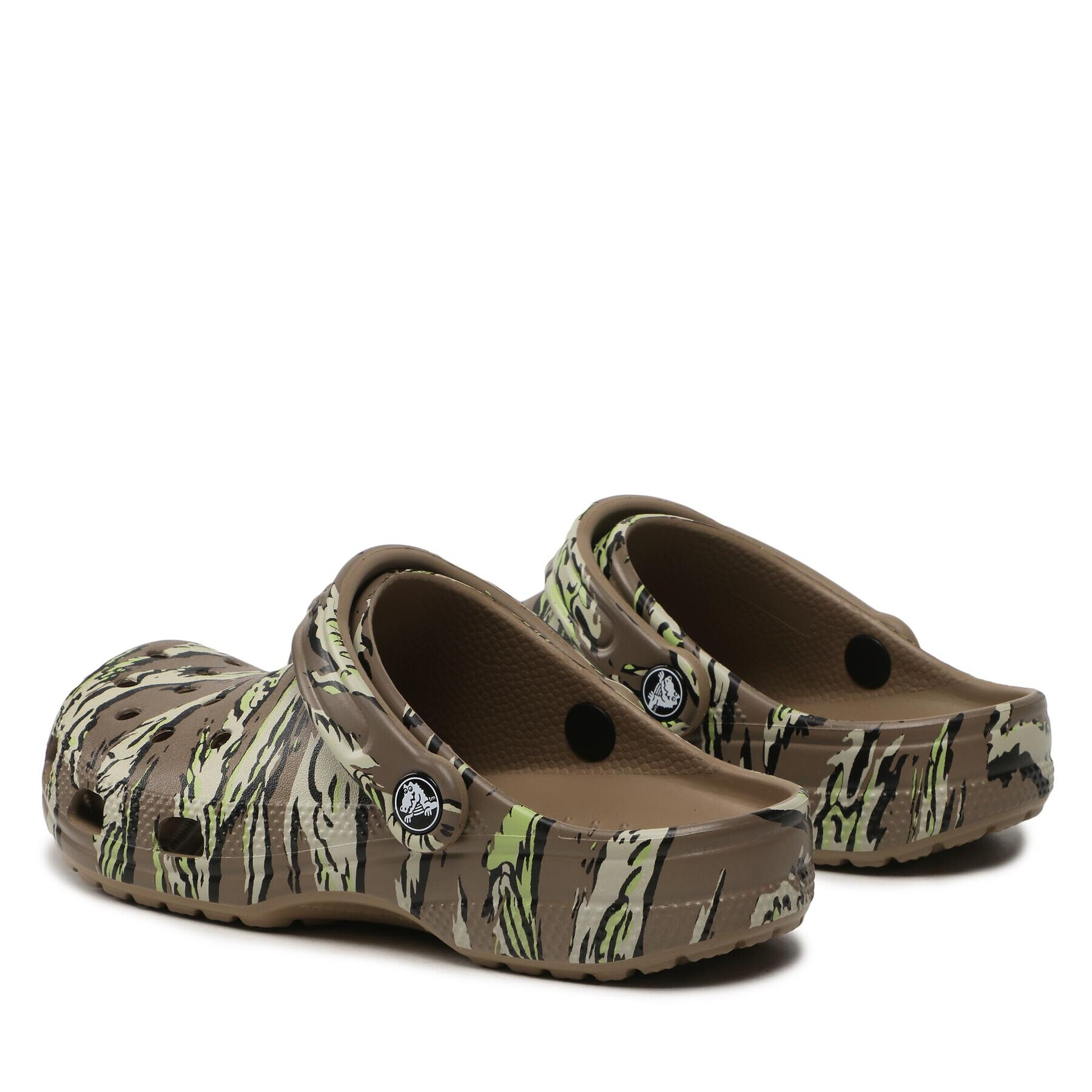 Crocs Сабо Classic Printed Camo Clog 206454 Каки - Pepit.bg