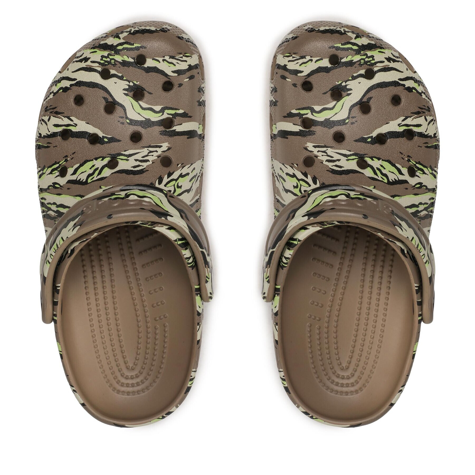 Crocs Сабо Classic Printed Camo Clog 206454 Каки - Pepit.bg