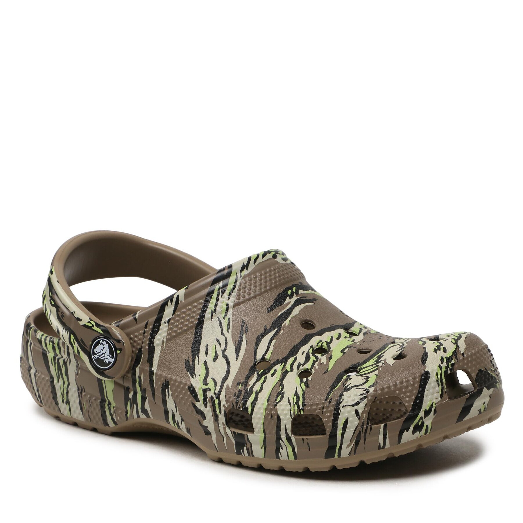 Crocs Сабо Classic Printed Camo Clog 206454 Каки - Pepit.bg