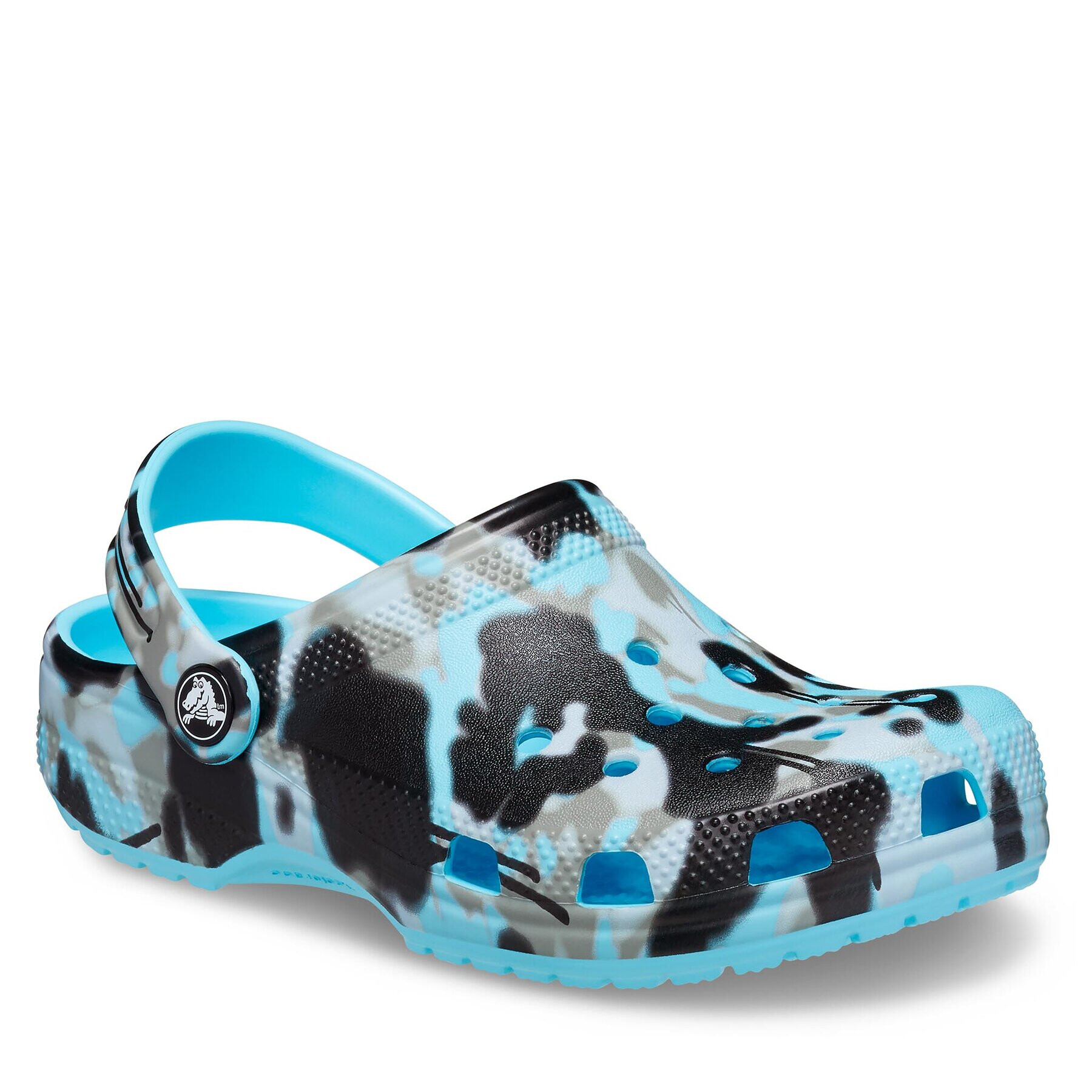 Crocs Сабо Classic Spray Camo Clog Kids 208305 Син - Pepit.bg