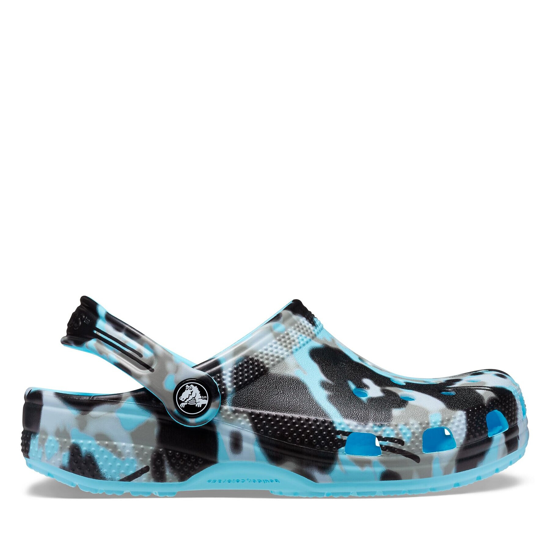 Crocs Сабо Classic Spray Camo Clog Kids 208305 Син - Pepit.bg