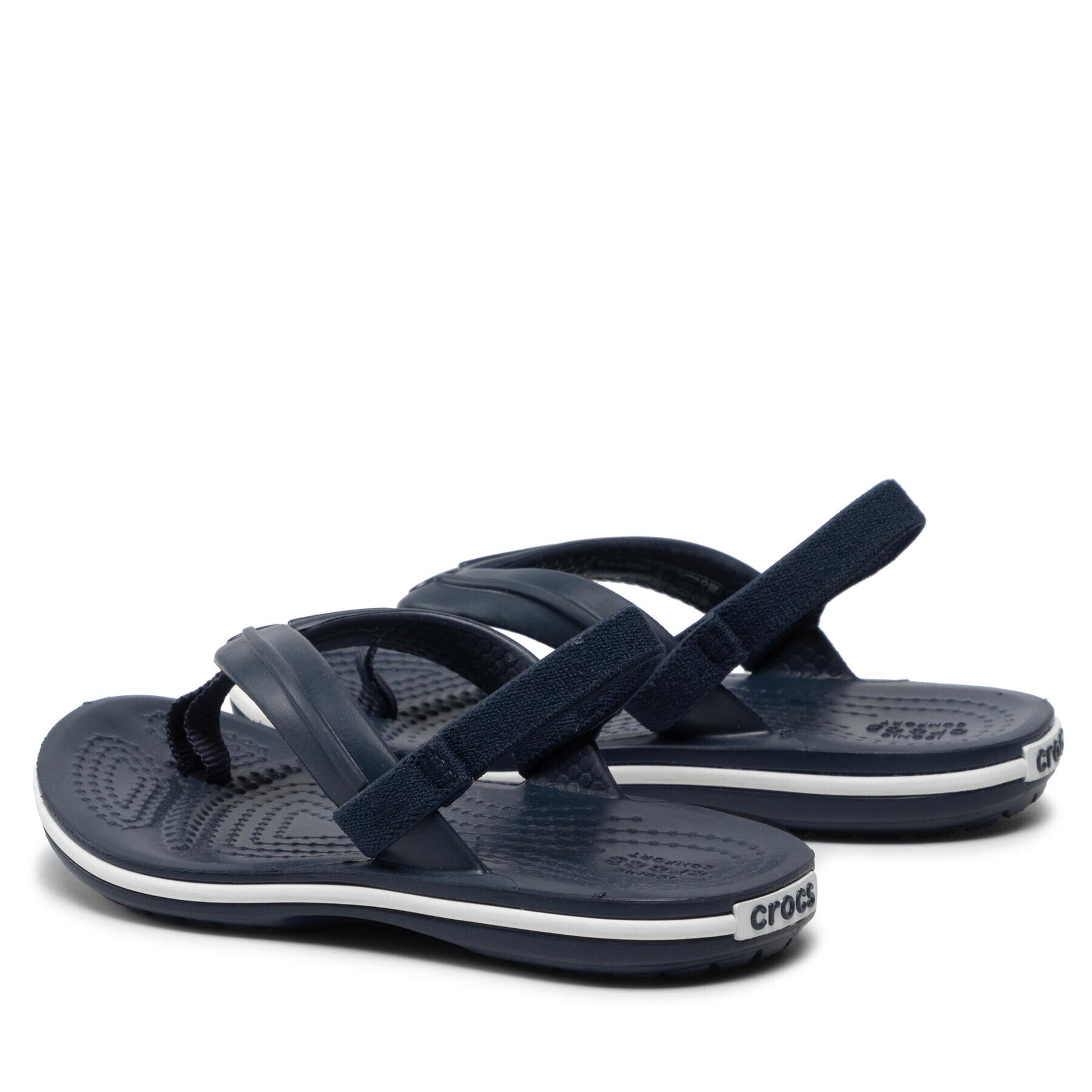 Crocs Сандали band Strap Flip K 205777 Тъмносин - Pepit.bg