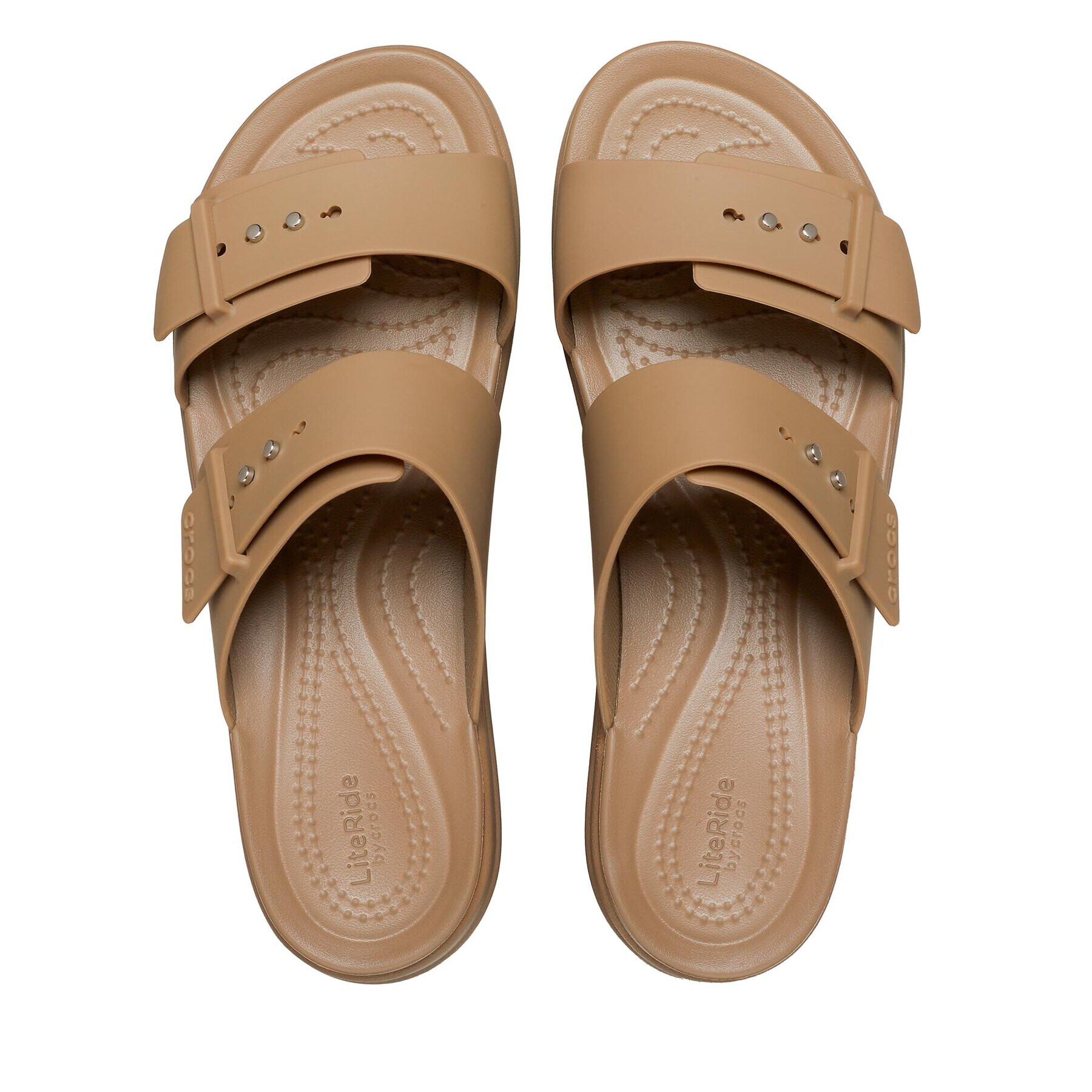 Crocs Сандали Brooklyn Low Wedge Sandal W 207431 Каки - Pepit.bg