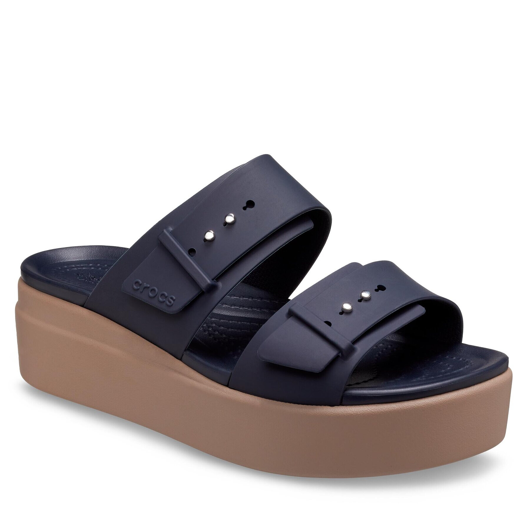 Crocs Сандали Brooklyn Low Wedge Sandal W 207431 Тъмносин - Pepit.bg