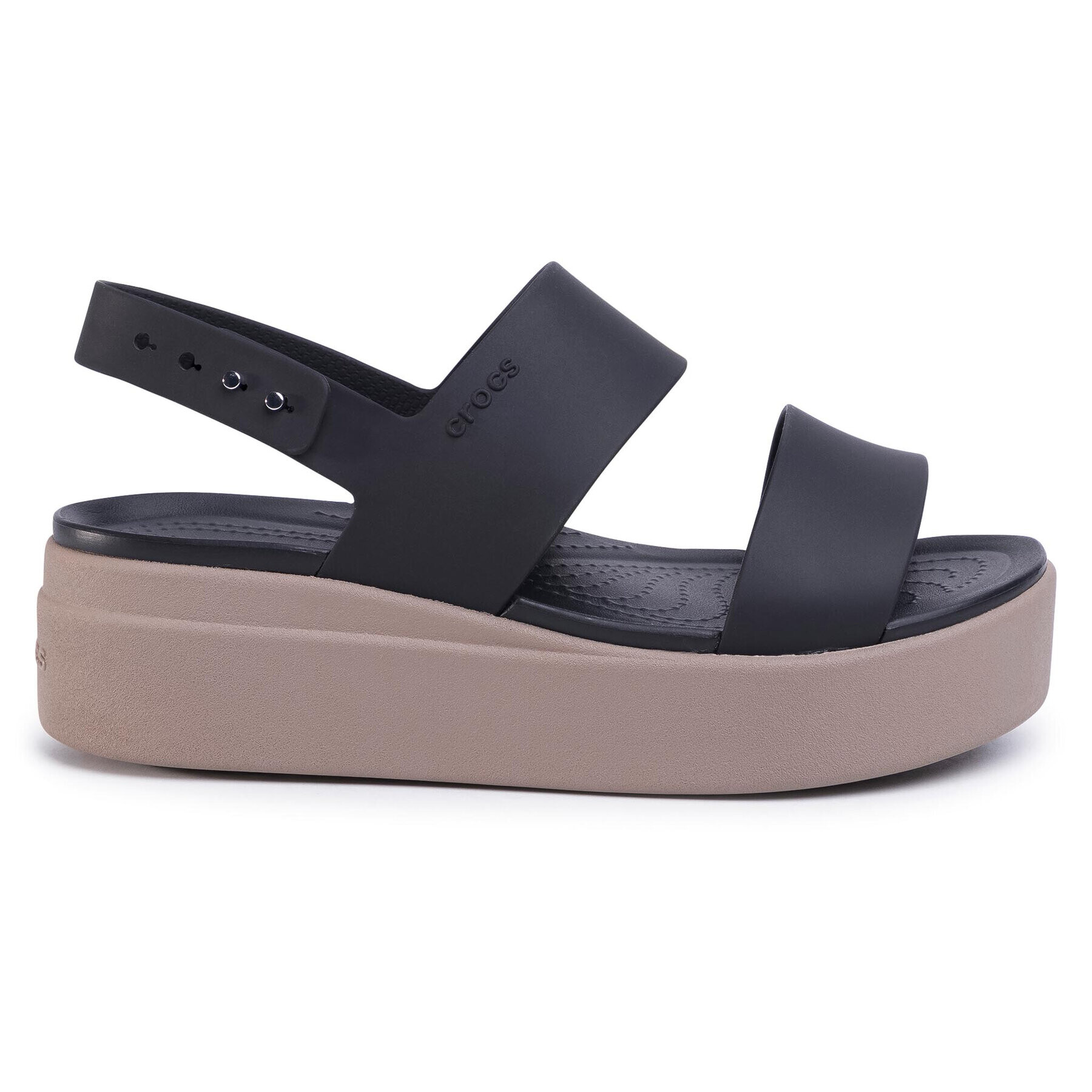 Crocs Сандали Brooklyn Low Wedge W 206453 Черен - Pepit.bg