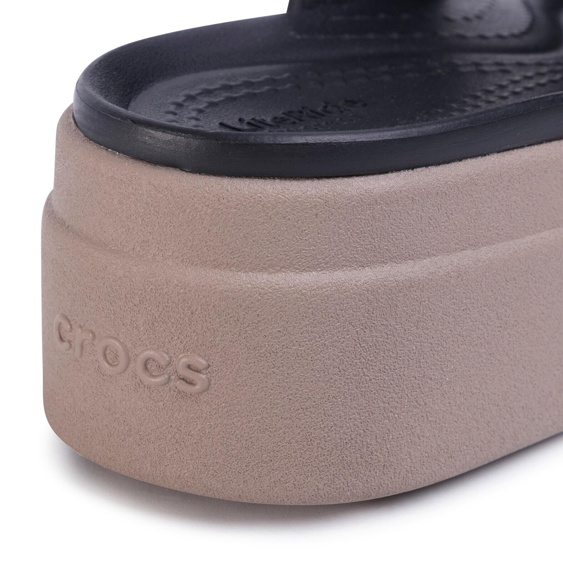 Crocs Сандали Brooklyn Low Wedge W 206453 Черен - Pepit.bg