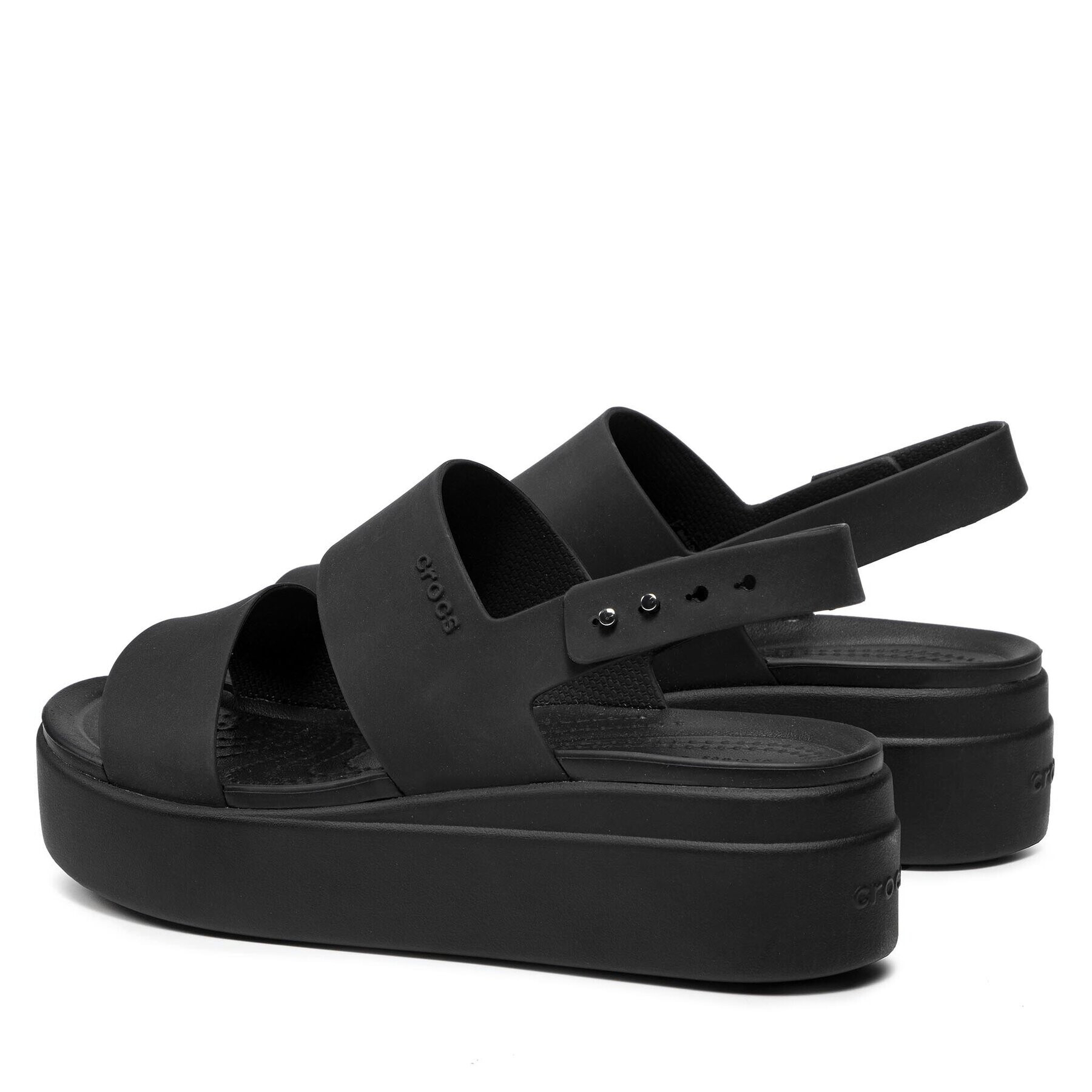 Crocs Сандали Brooklyn Low Wedge W 206453 Черен - Pepit.bg