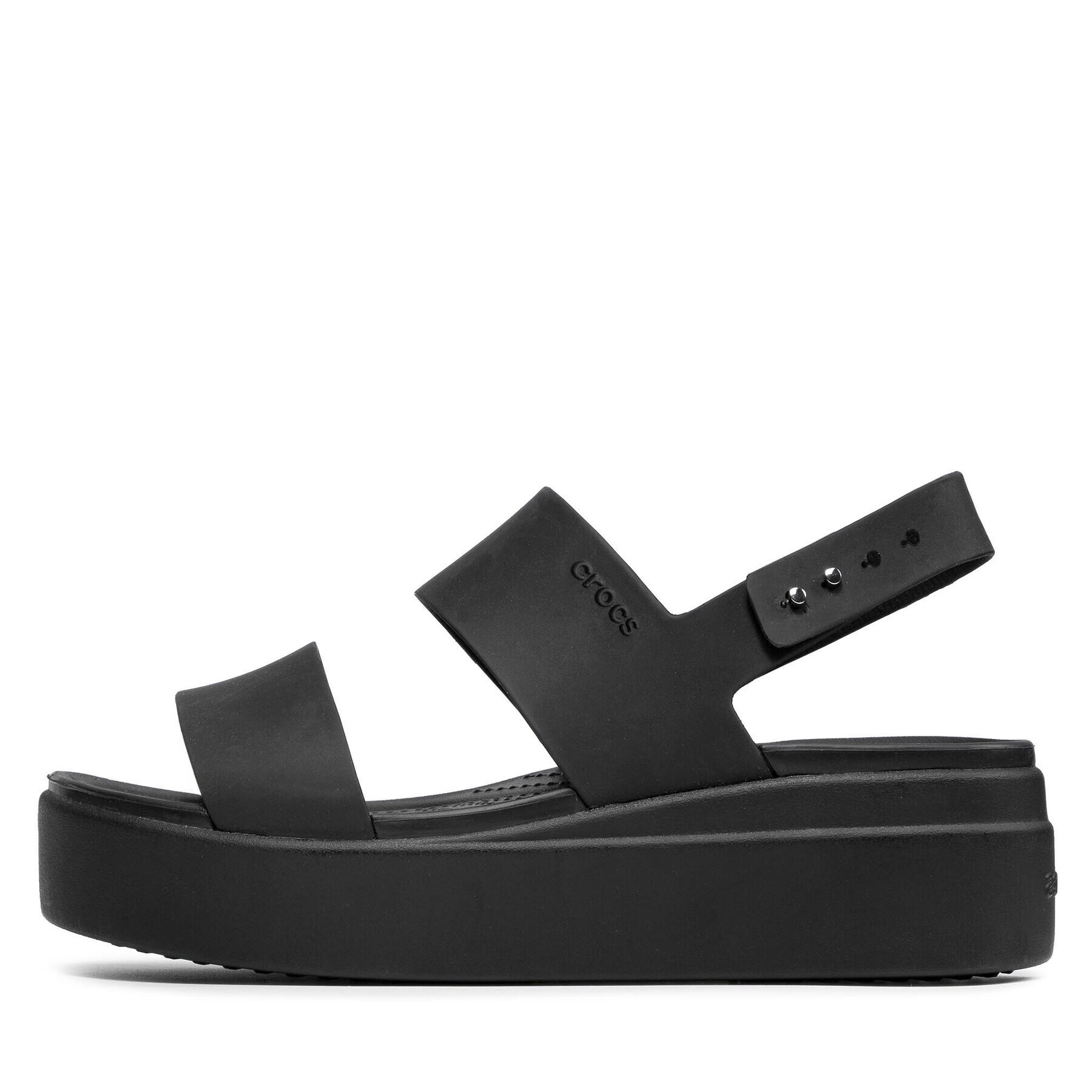 Crocs Сандали Brooklyn Low Wedge W 206453 Черен - Pepit.bg