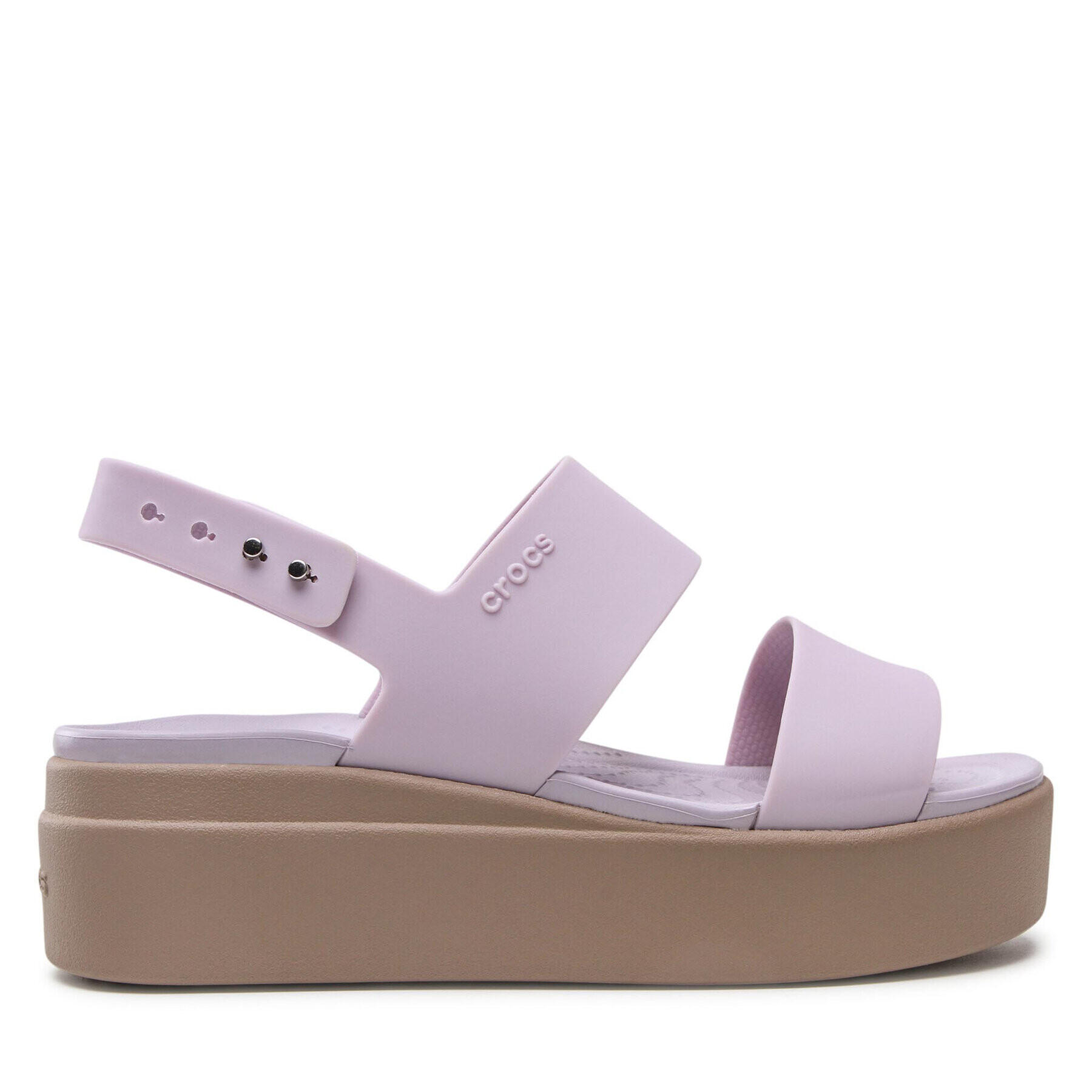 Crocs Сандали Brooklyn Low Wedge W 206453 Виолетов - Pepit.bg