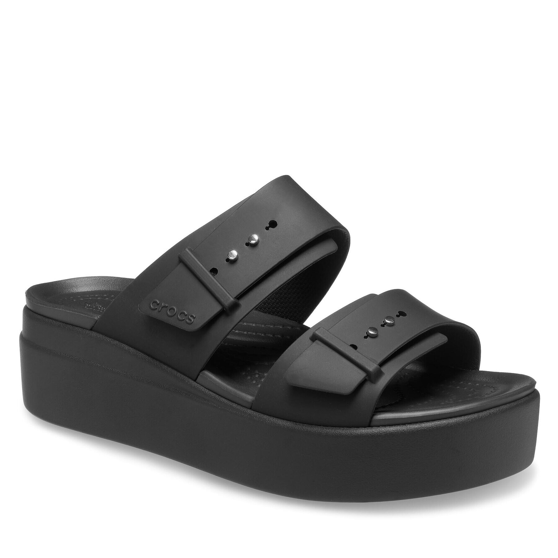 Crocs Сандали Brooklyn Sandal Lowwdg 207431 Черен - Pepit.bg