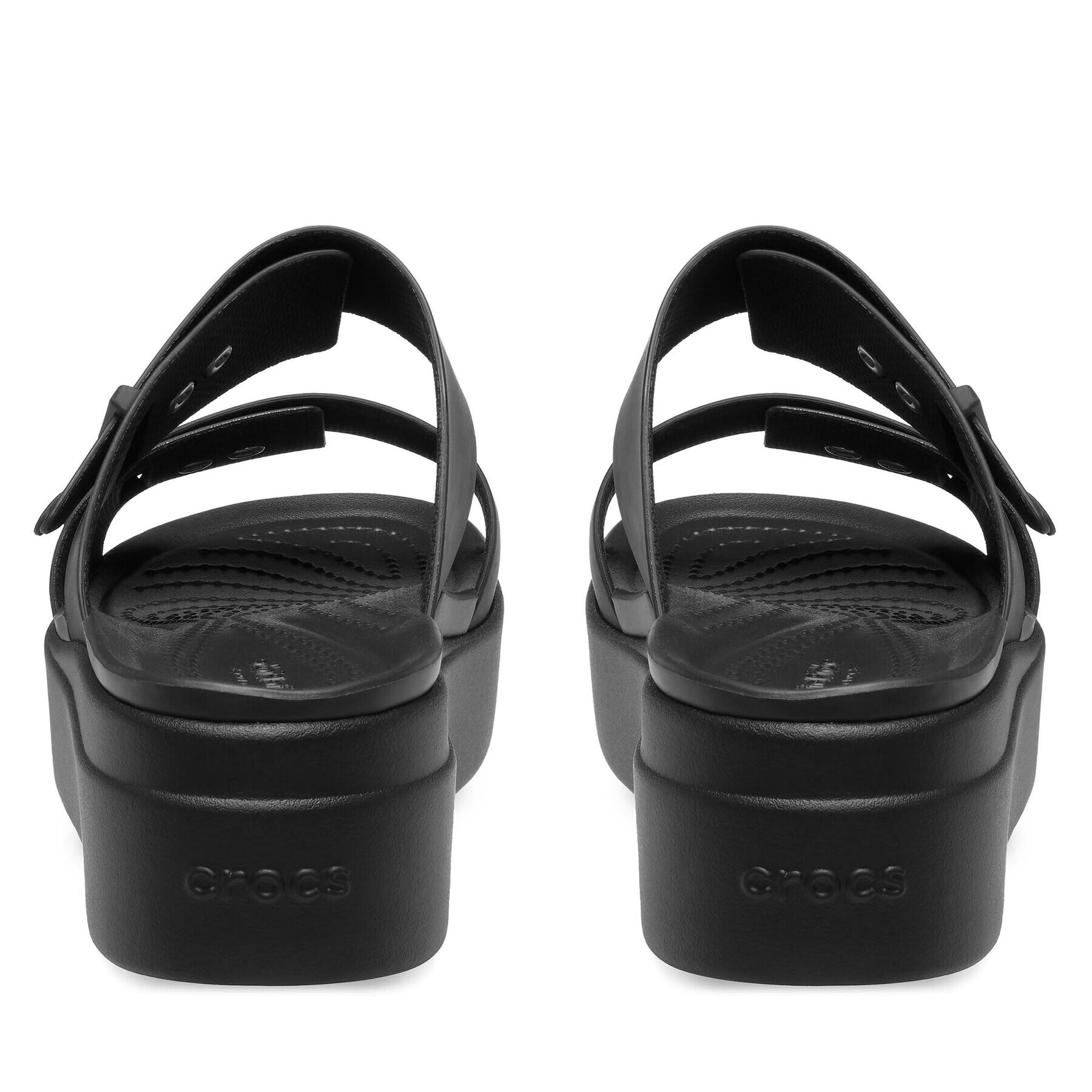 Crocs Сандали Brooklyn Sandal Lowwdg 207431 Черен - Pepit.bg