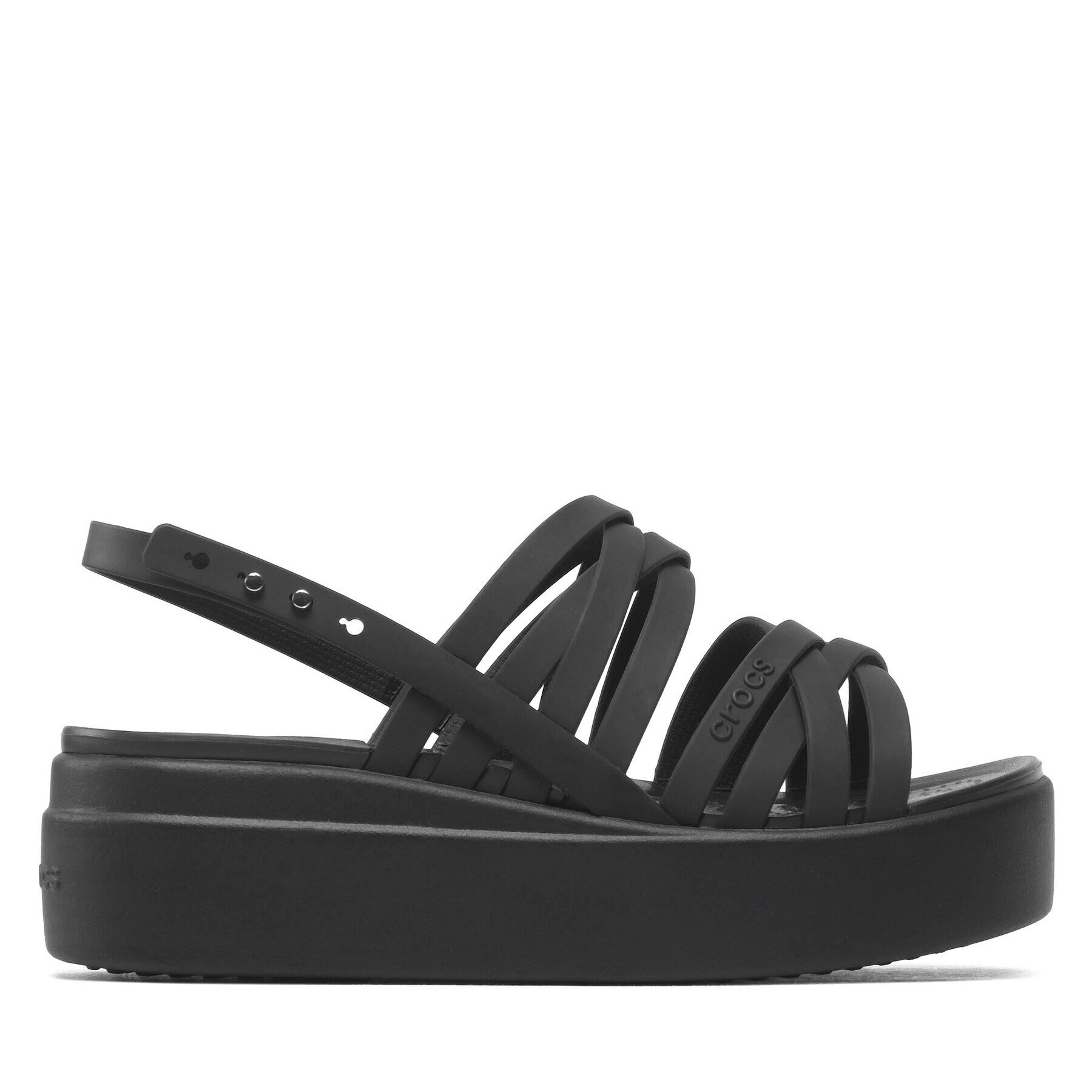 Crocs Сандали Brooklyn Strappy Lowwdgw 206751 Черен - Pepit.bg