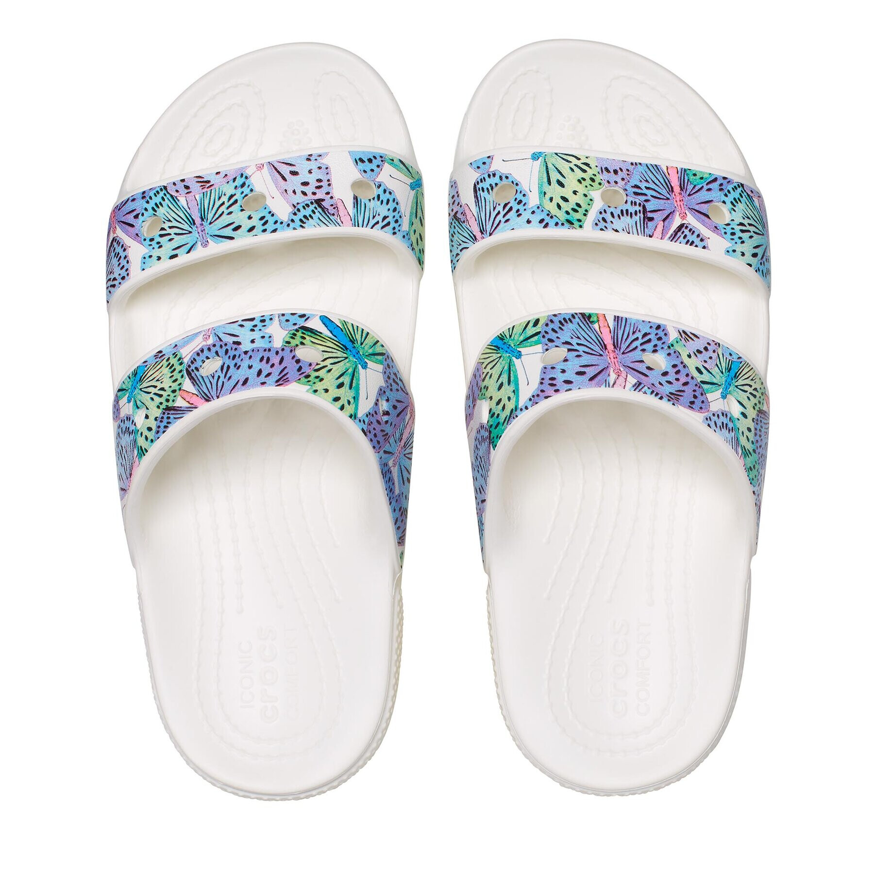 Crocs Сандали Classic Butterfly Sandal Kids 208299 Бял - Pepit.bg