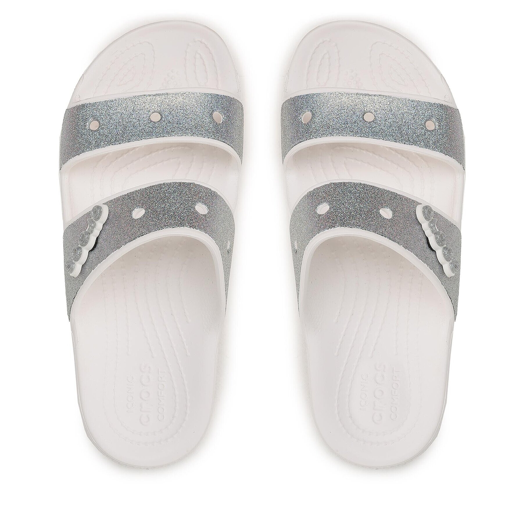 Crocs Чехли Classic Glitter Ii Sandal 207769 Черен - Pepit.bg