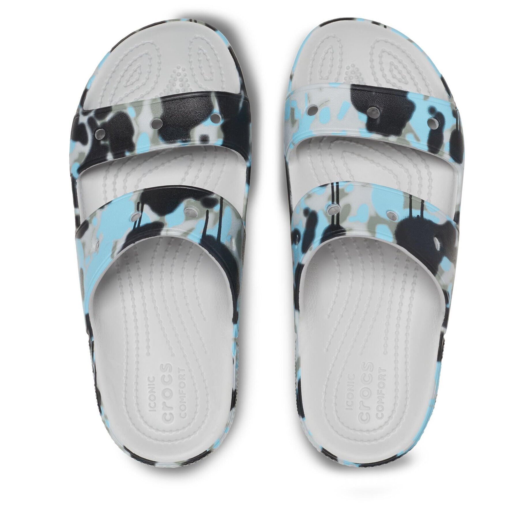 Crocs Сандали Classic Spray Camo Sandal 208253 Сив - Pepit.bg