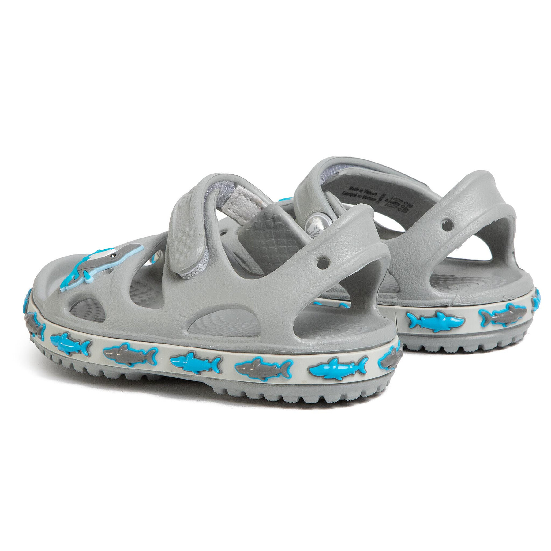 Crocs Сандали Fl Shark Band Sandal B 206365 Сив - Pepit.bg