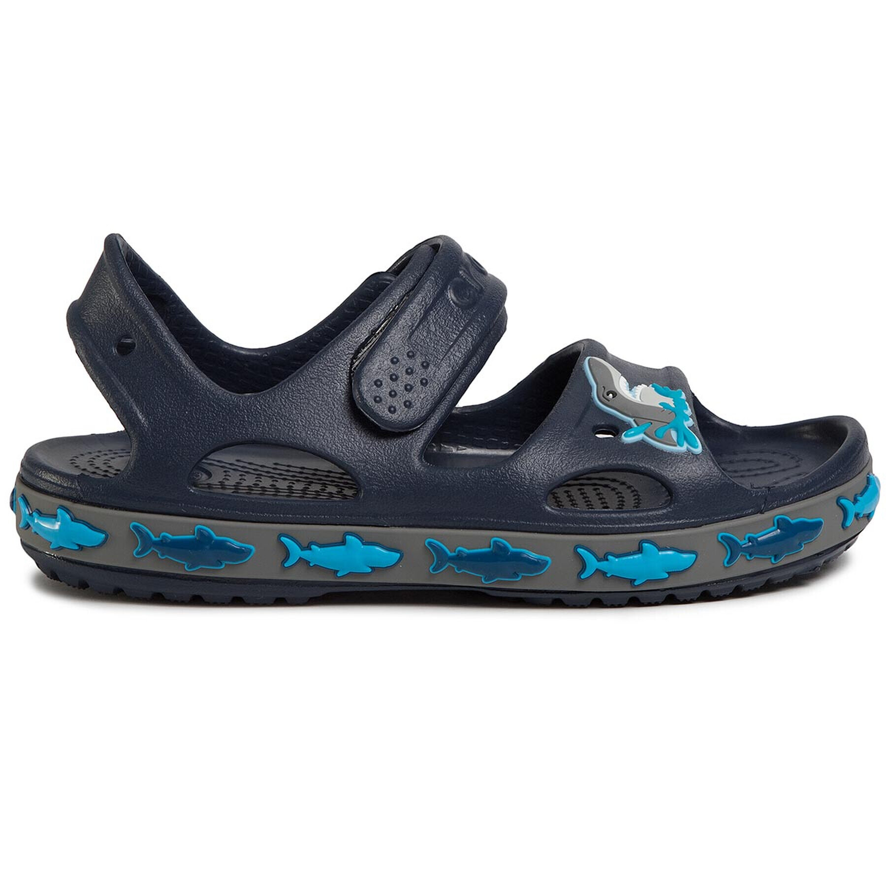 Crocs Сандали Fl Shark Band Sandal B 206365 Тъмносин - Pepit.bg