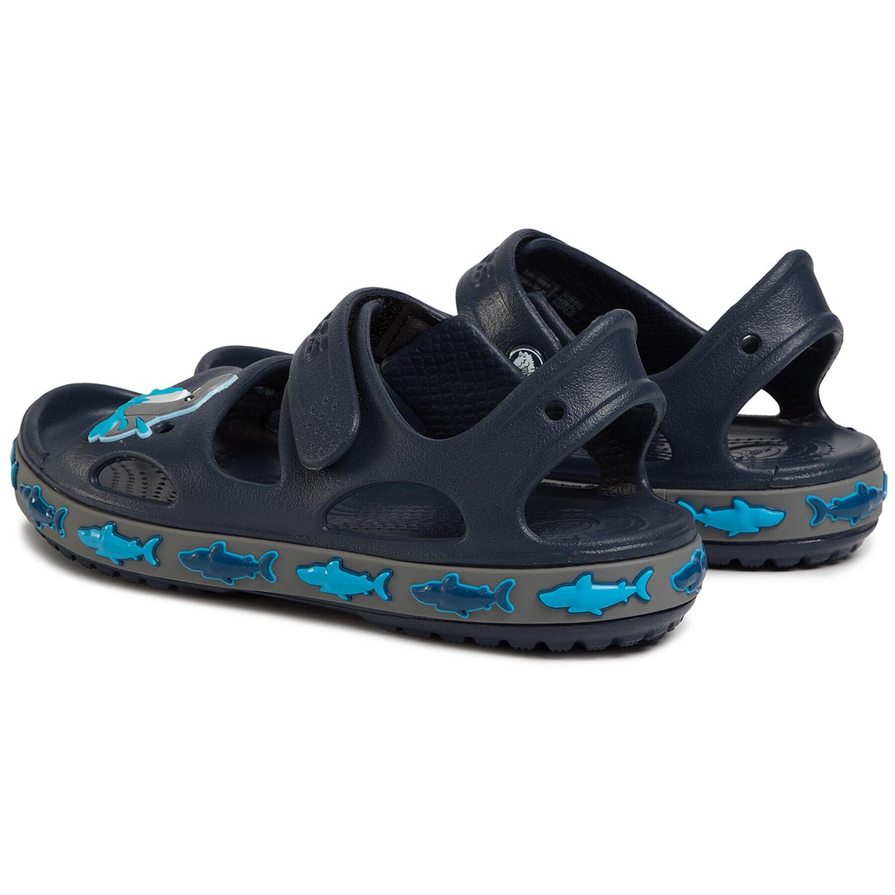 Crocs Сандали Fl Shark Band Sandal B 206365 Тъмносин - Pepit.bg