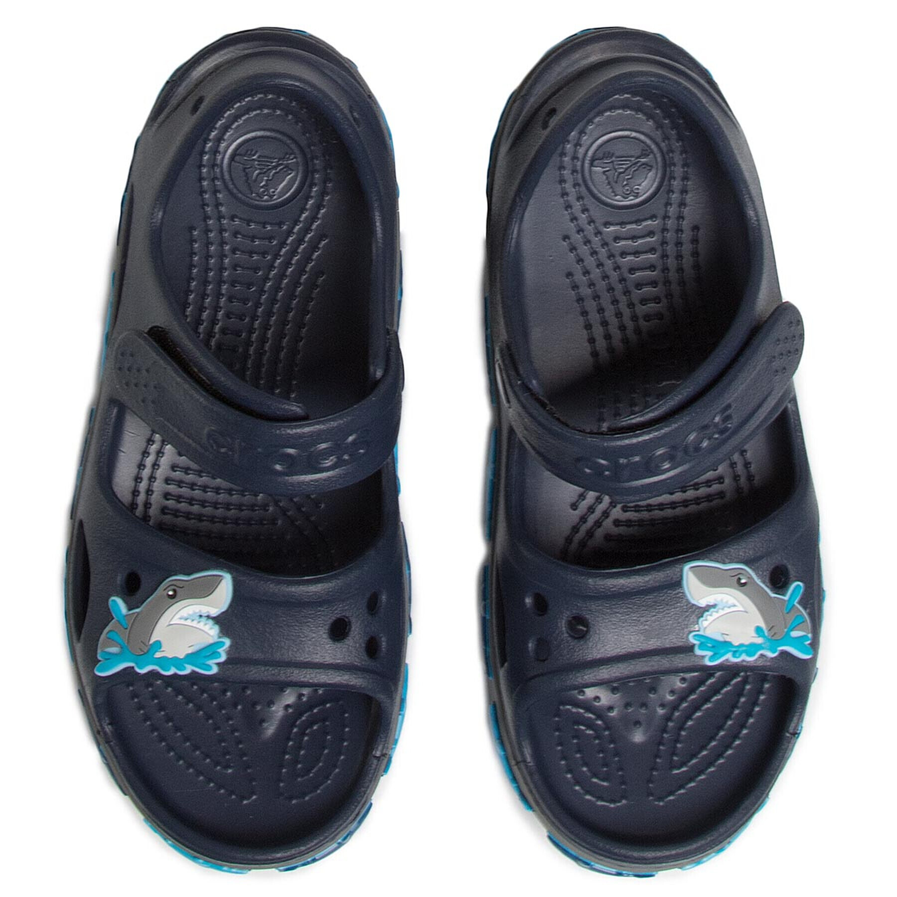 Crocs Сандали Fl Shark Band Sandal B 206365 Тъмносин - Pepit.bg