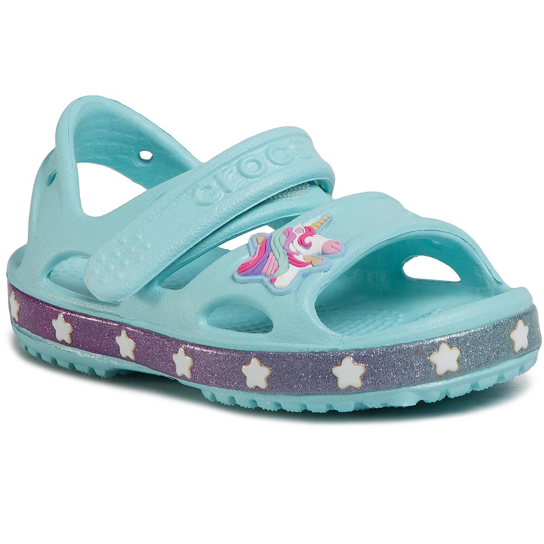 Crocs Сандали fl Unicorn Charm Sandal G 206366 Син - Pepit.bg