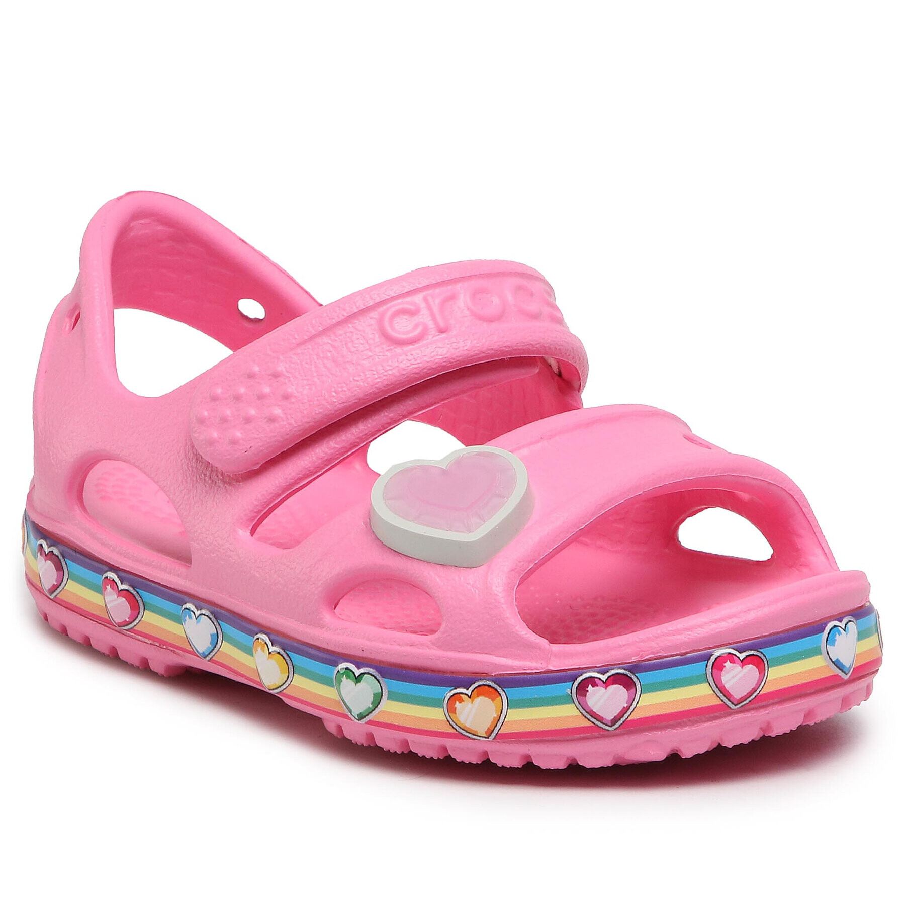 Crocs Сандали Fun Lab Rainbow Sandal K 206795 Розов - Pepit.bg