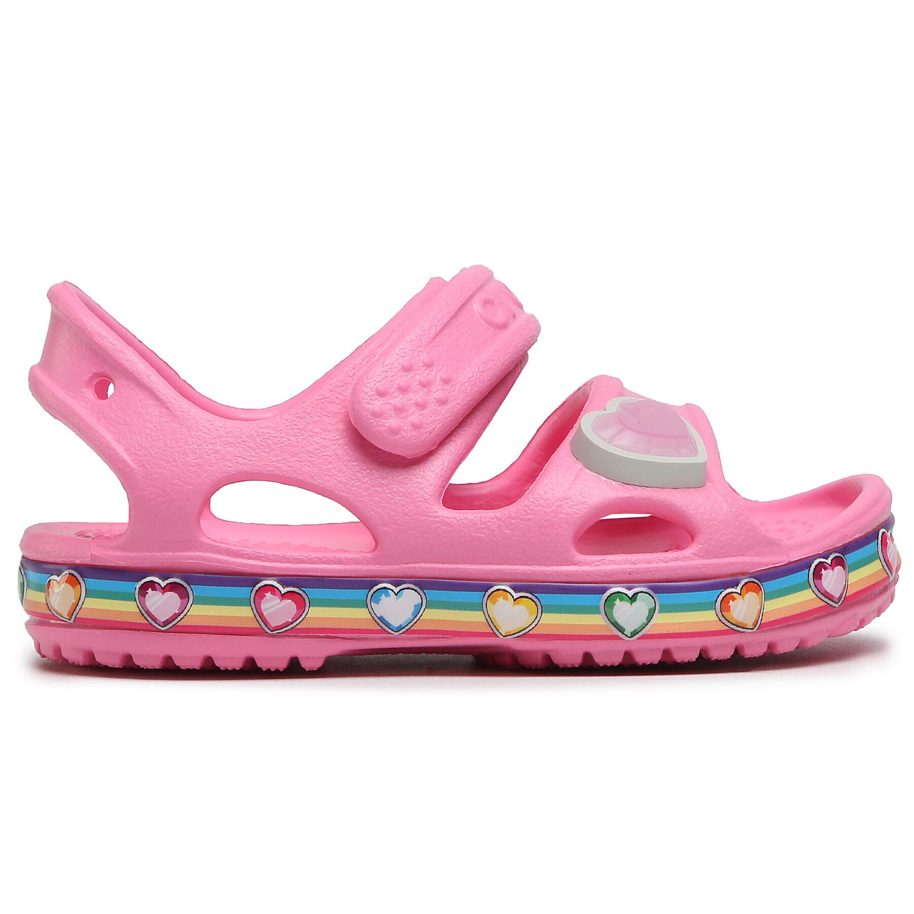 Crocs Сандали Fun Lab Rainbow Sandal K 206795 Розов - Pepit.bg