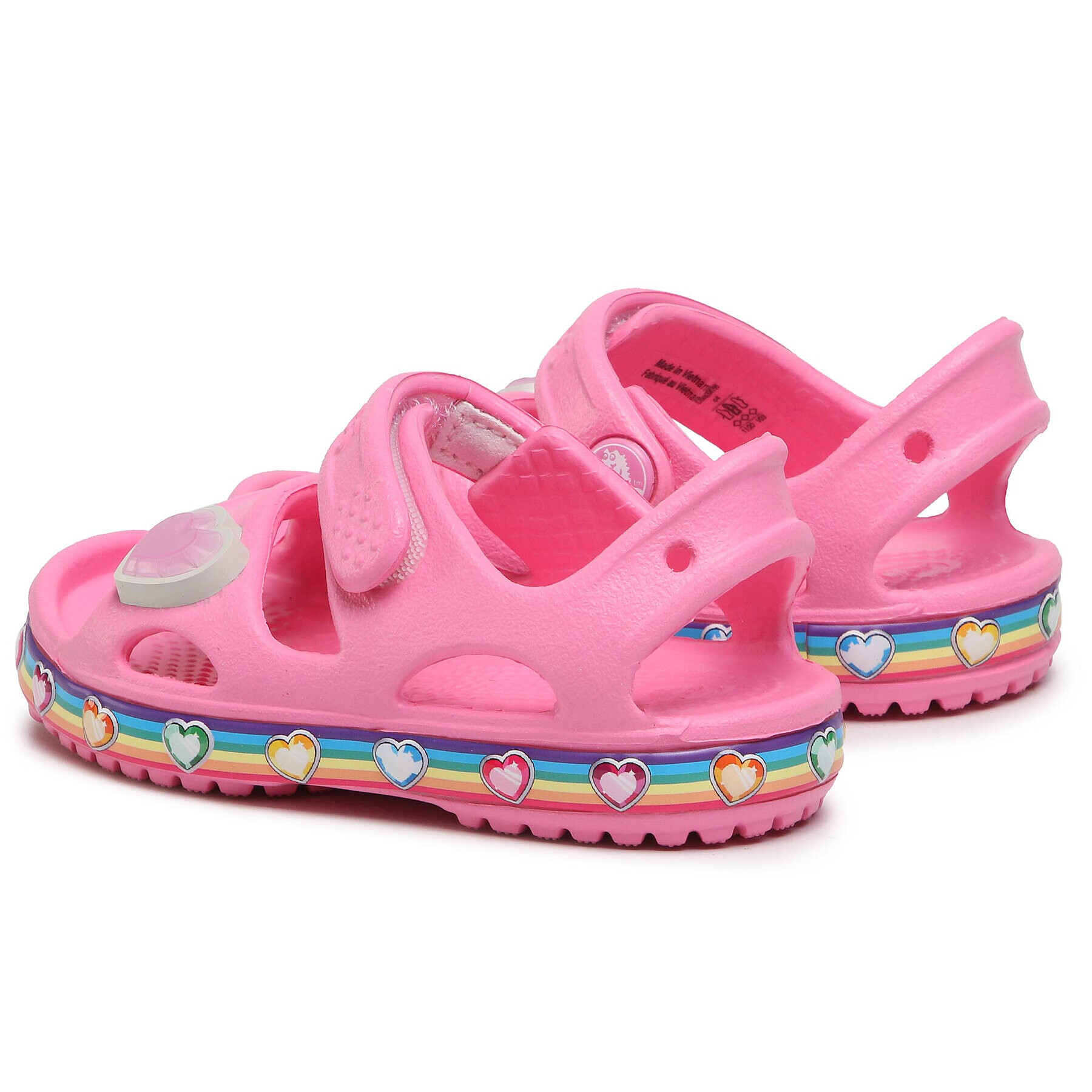 Crocs Сандали Fun Lab Rainbow Sandal K 206795 Розов - Pepit.bg