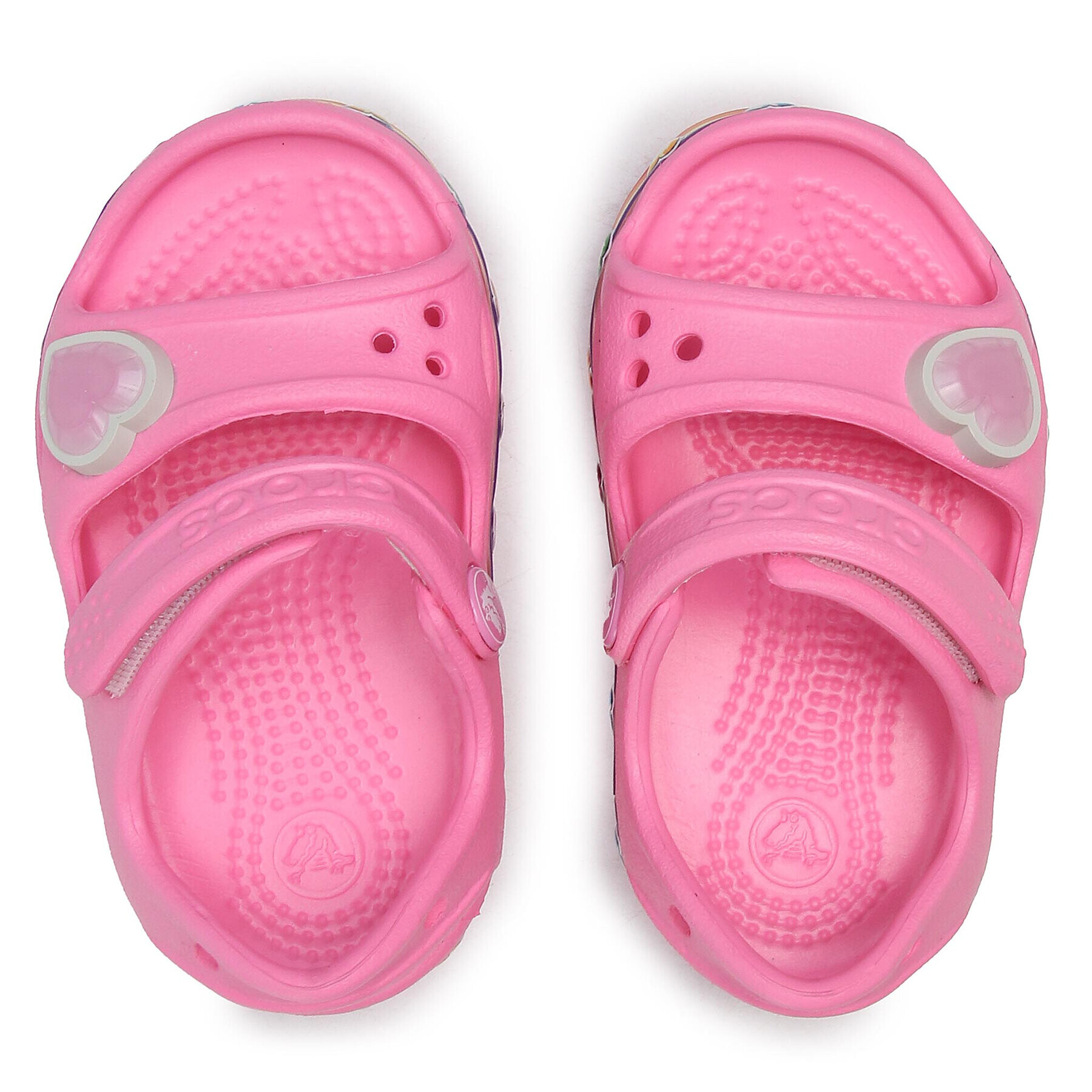 Crocs Сандали Fun Lab Rainbow Sandal K 206795 Розов - Pepit.bg