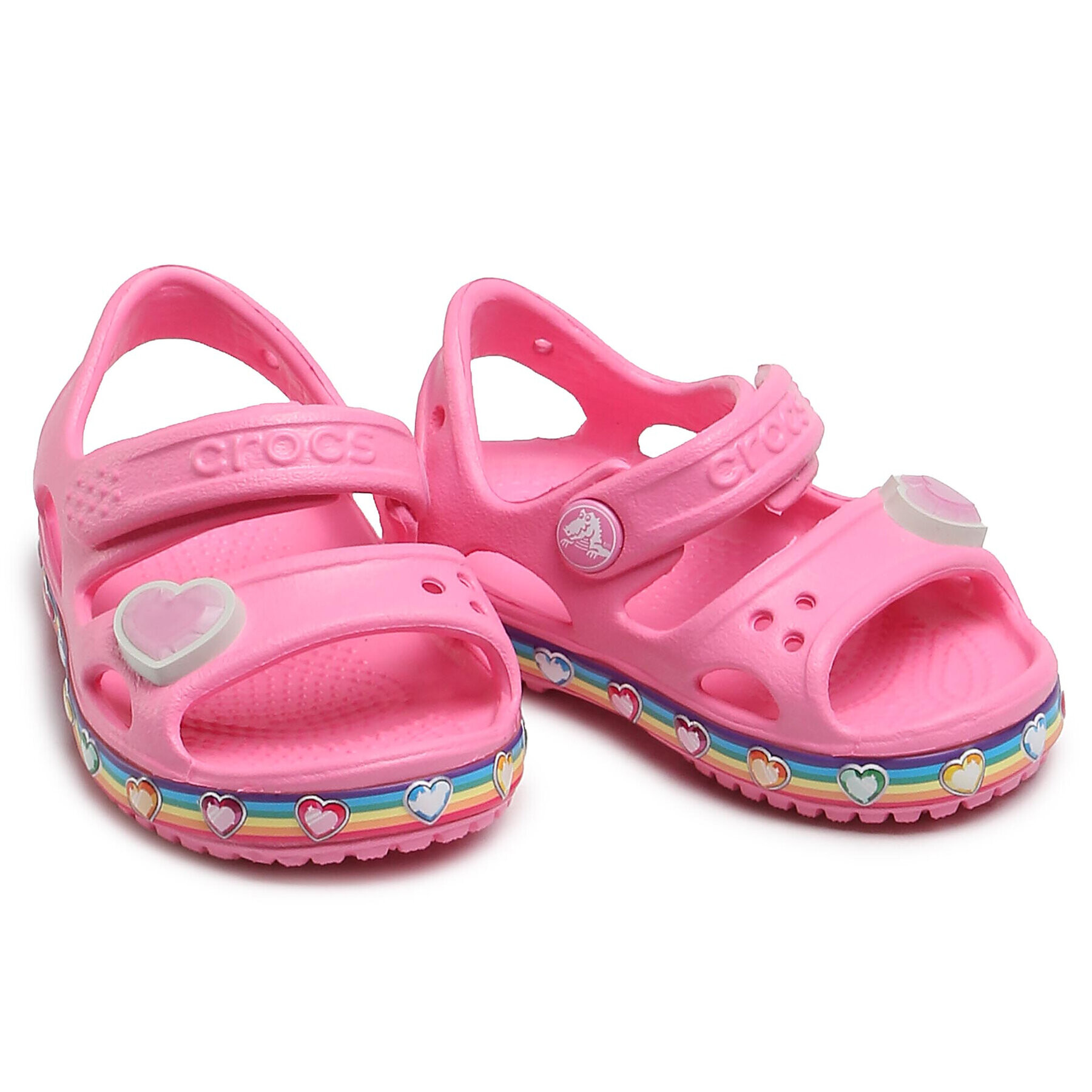 Crocs Сандали Fun Lab Rainbow Sandal K 206795 Розов - Pepit.bg
