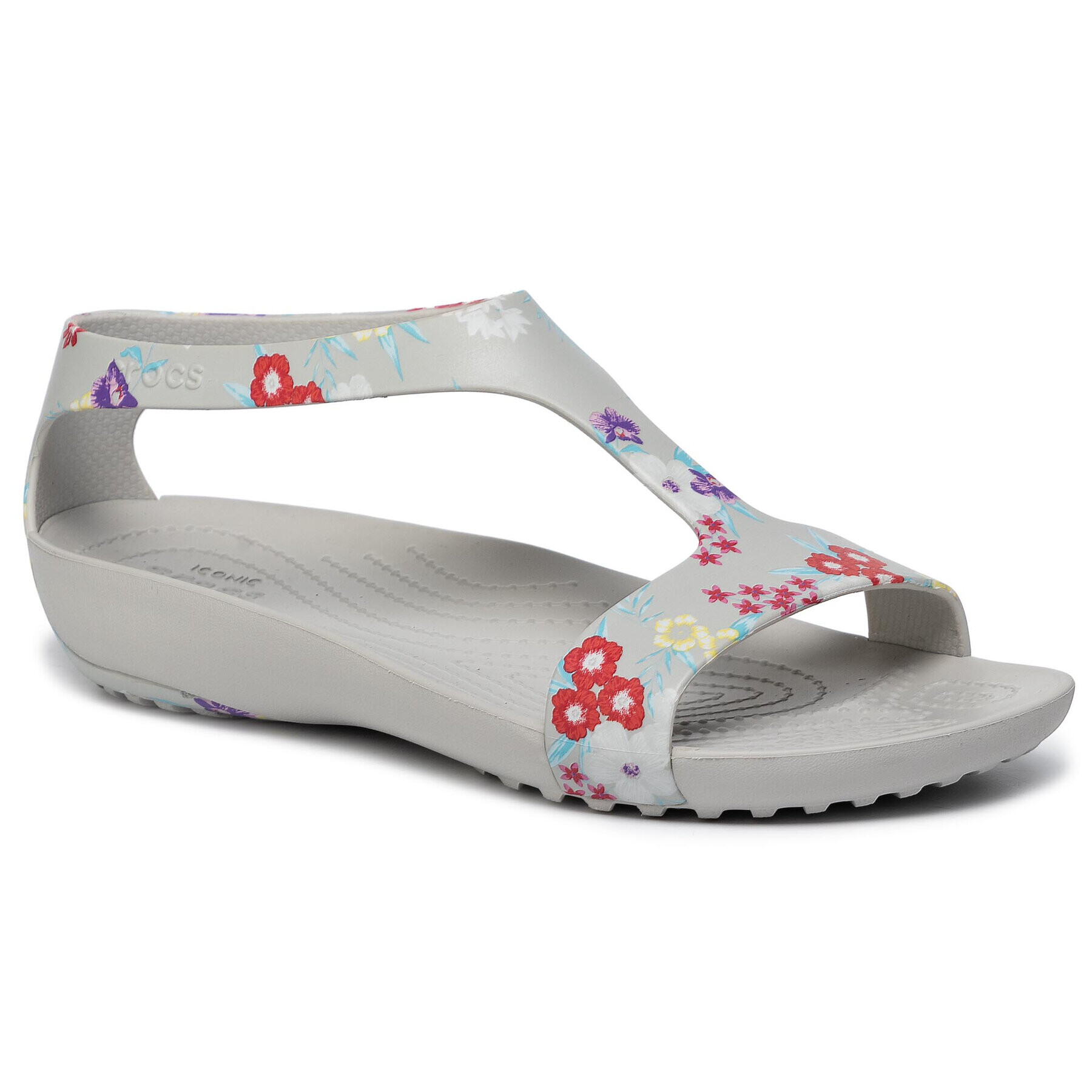 Crocs Сандали Serena Graphic Sandal W 205933 Сив - Pepit.bg