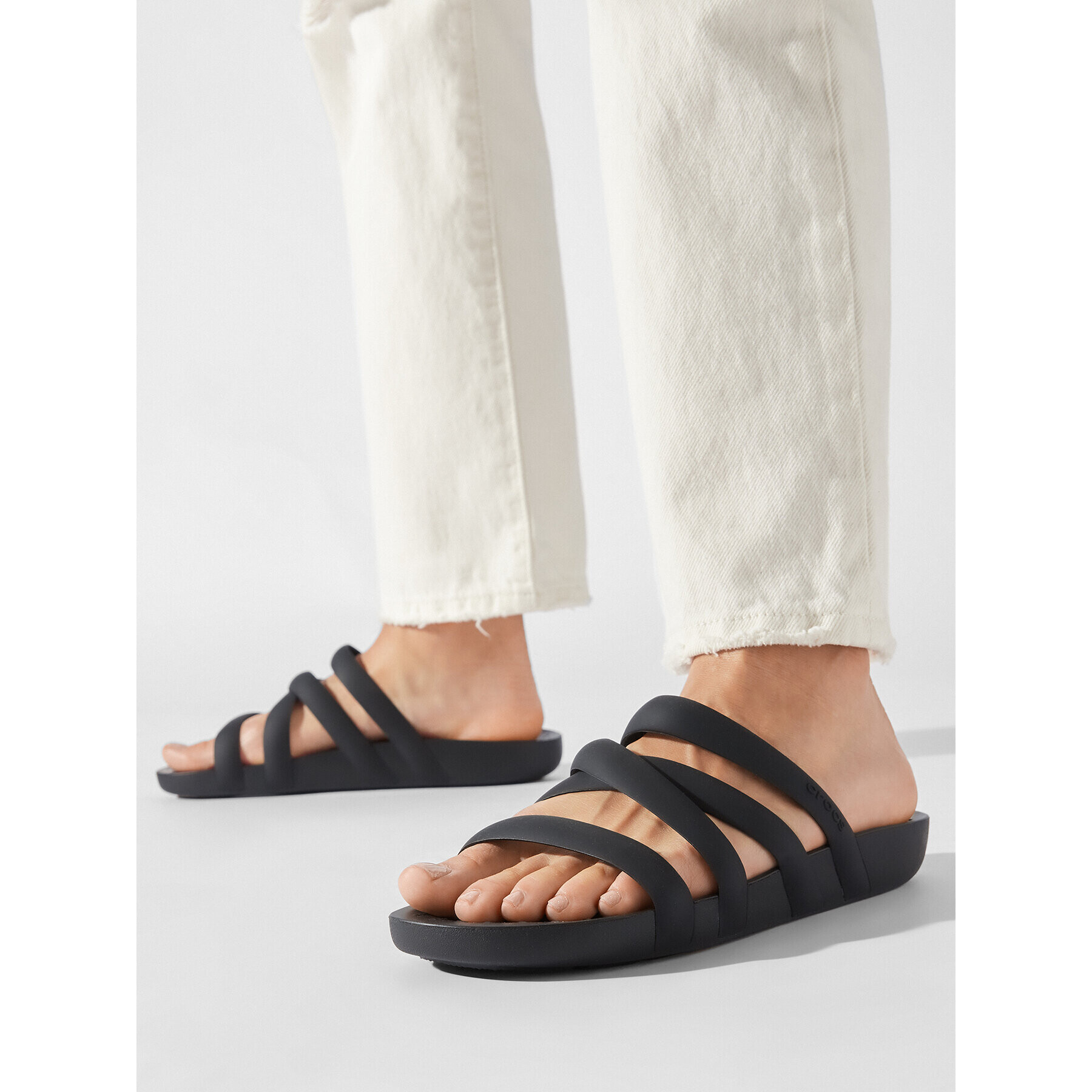 Crocs Сандали Splash Strappy Sandal 208217 Черен - Pepit.bg