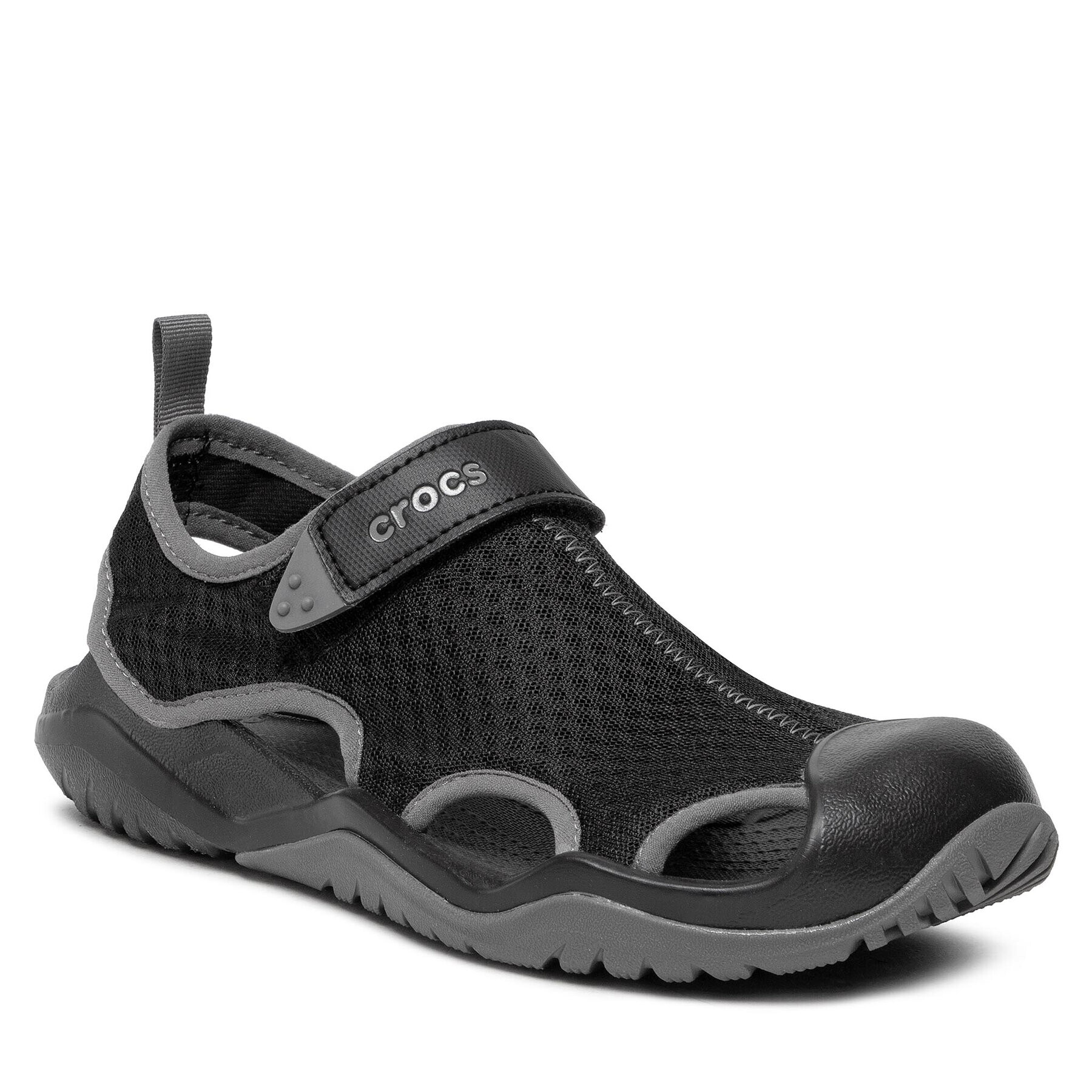 Crocs Сандали Swiftwater Mesh Deck Sandal M 205289 Черен - Pepit.bg