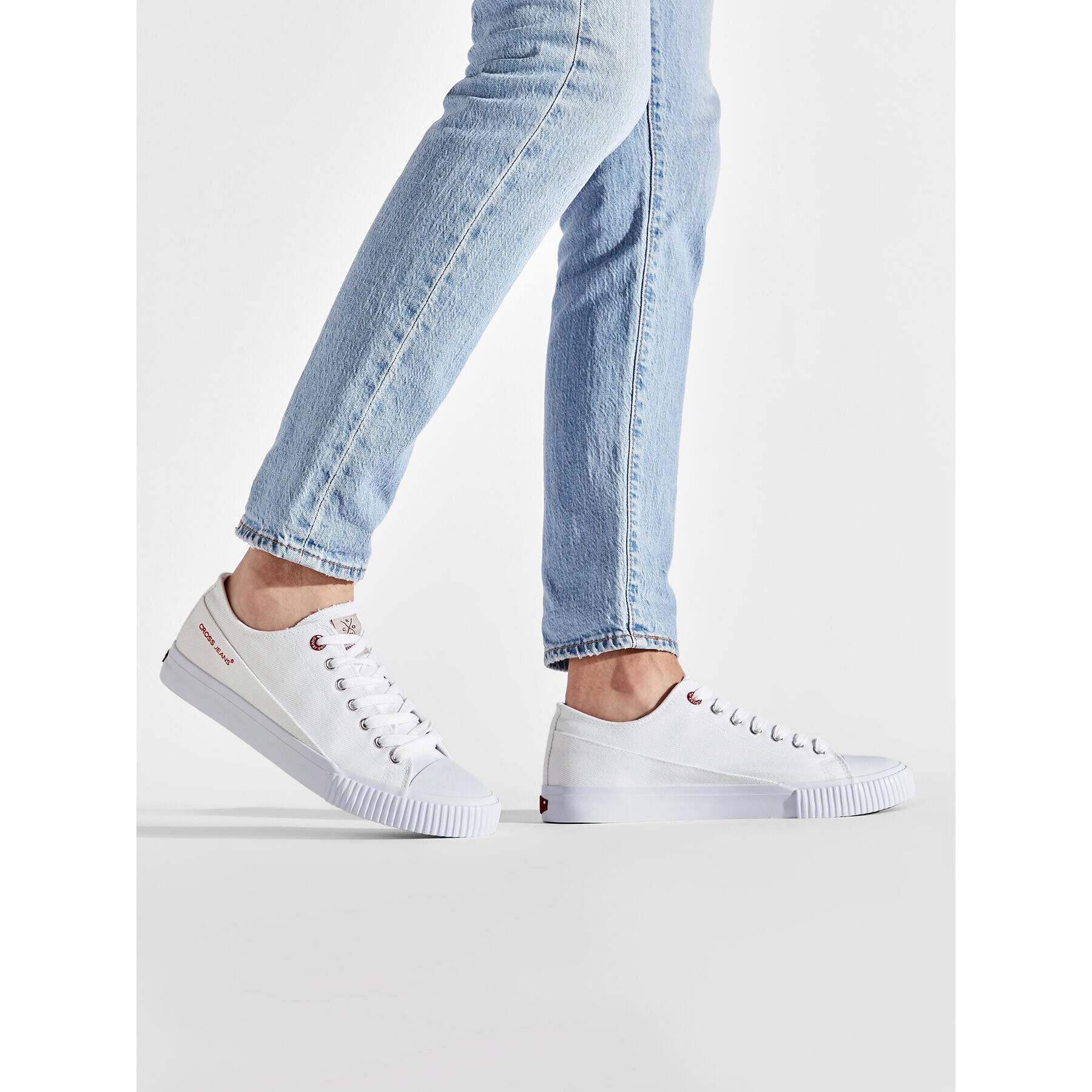 Cross Jeans Кецове JJ1R4031C Бял - Pepit.bg
